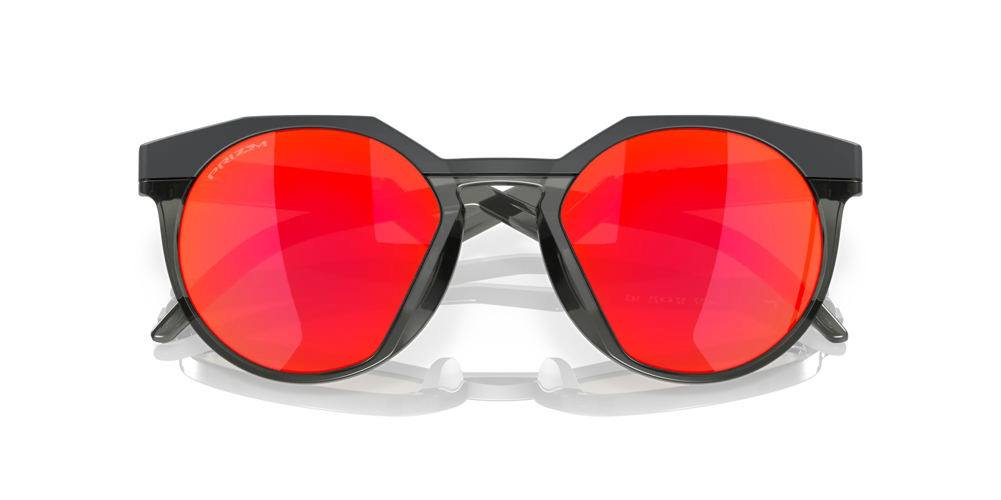 Oakley OO9242 HSTN 924202 Occhiali da sole O_Matter Grigio Rosso Rotonda Normale Prizm - immagine 2