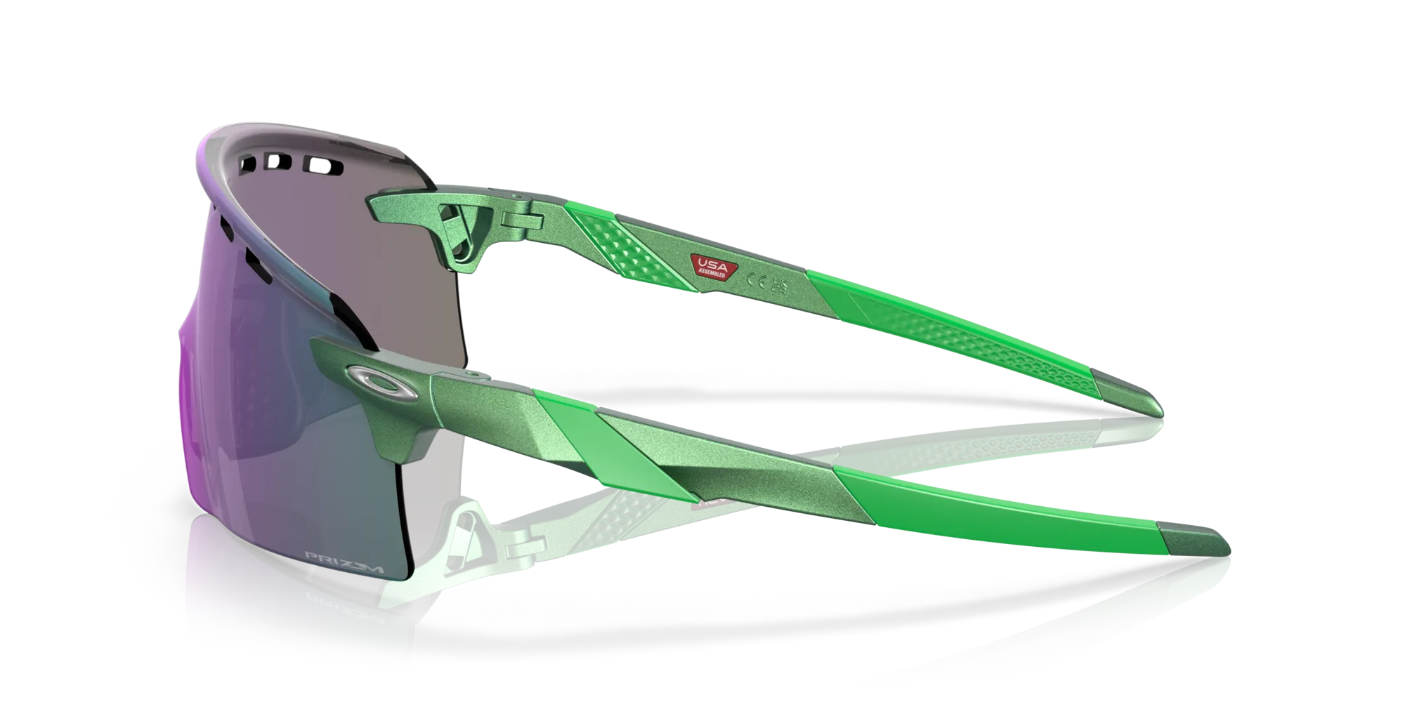 Oakley OO9235 ENCODER STRIKE VENTED 923504 Occhiali da sole O_Matter Verde Verde Maschera Normale Prizm - immagine 4
