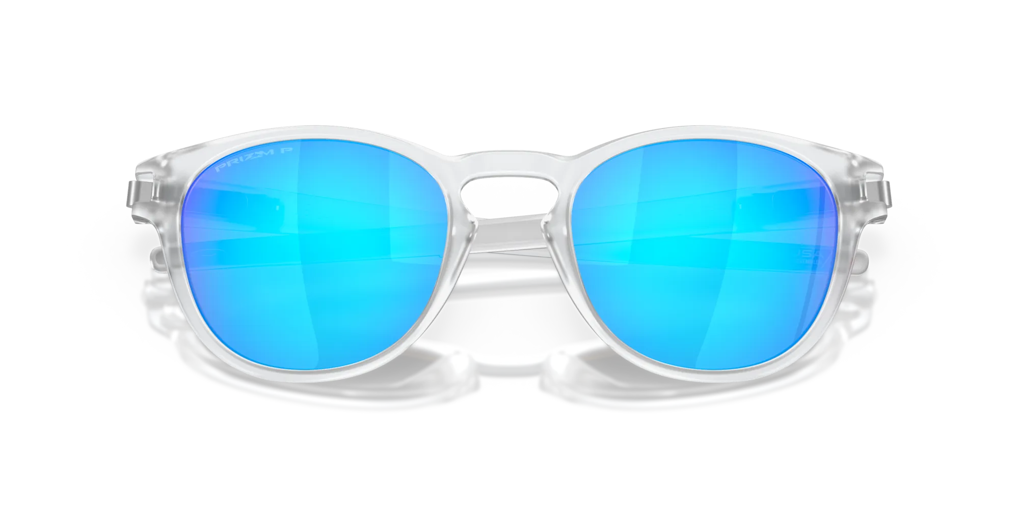 Oakley OO9265 LATCH 926565 Occhiali da sole O_Matter Trasparente Blu Rotonda Polarizzata Prizm - immagine 2