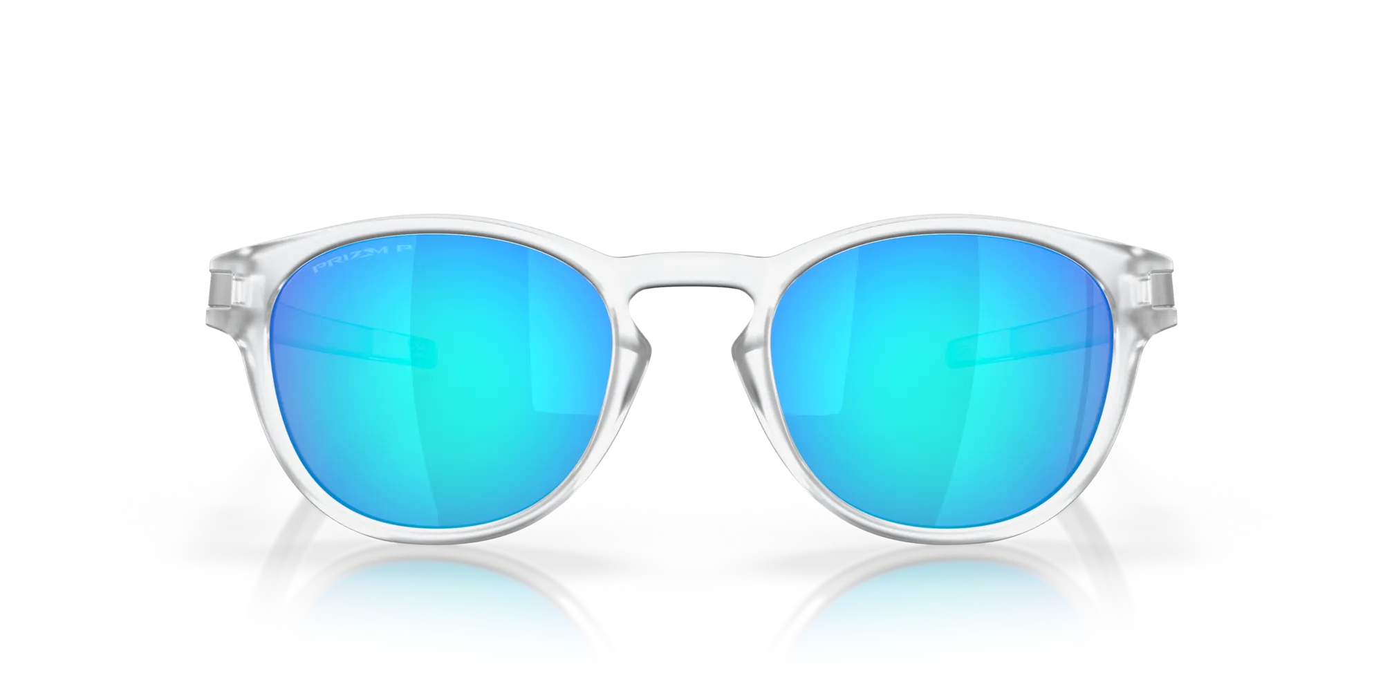 Oakley OO9265 LATCH 926565 Occhiali da sole O_Matter Trasparente Blu Rotonda Polarizzata Prizm - immagine 3