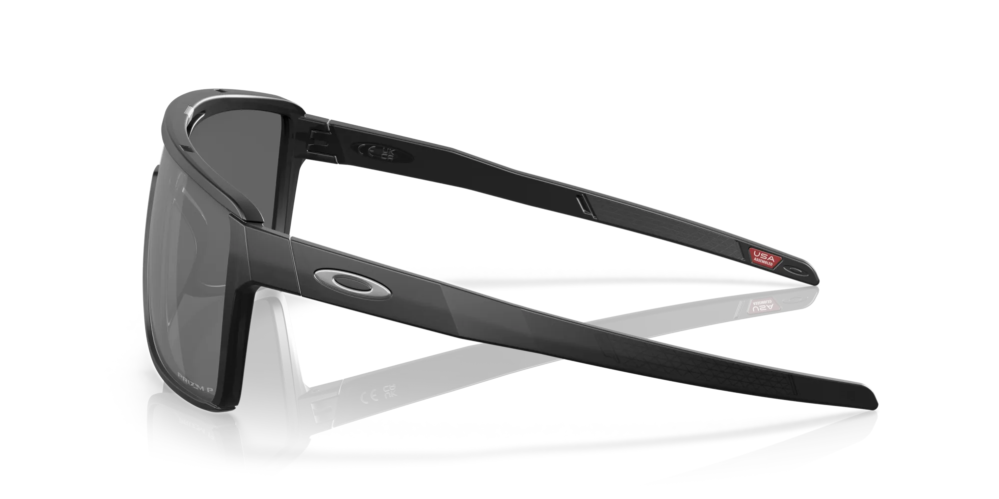 Oakley OO9147 CASTEL 914702 Occhiali da sole O_Matter Nero Grigio Squadrata Polarizzata Prizm - immagine 4