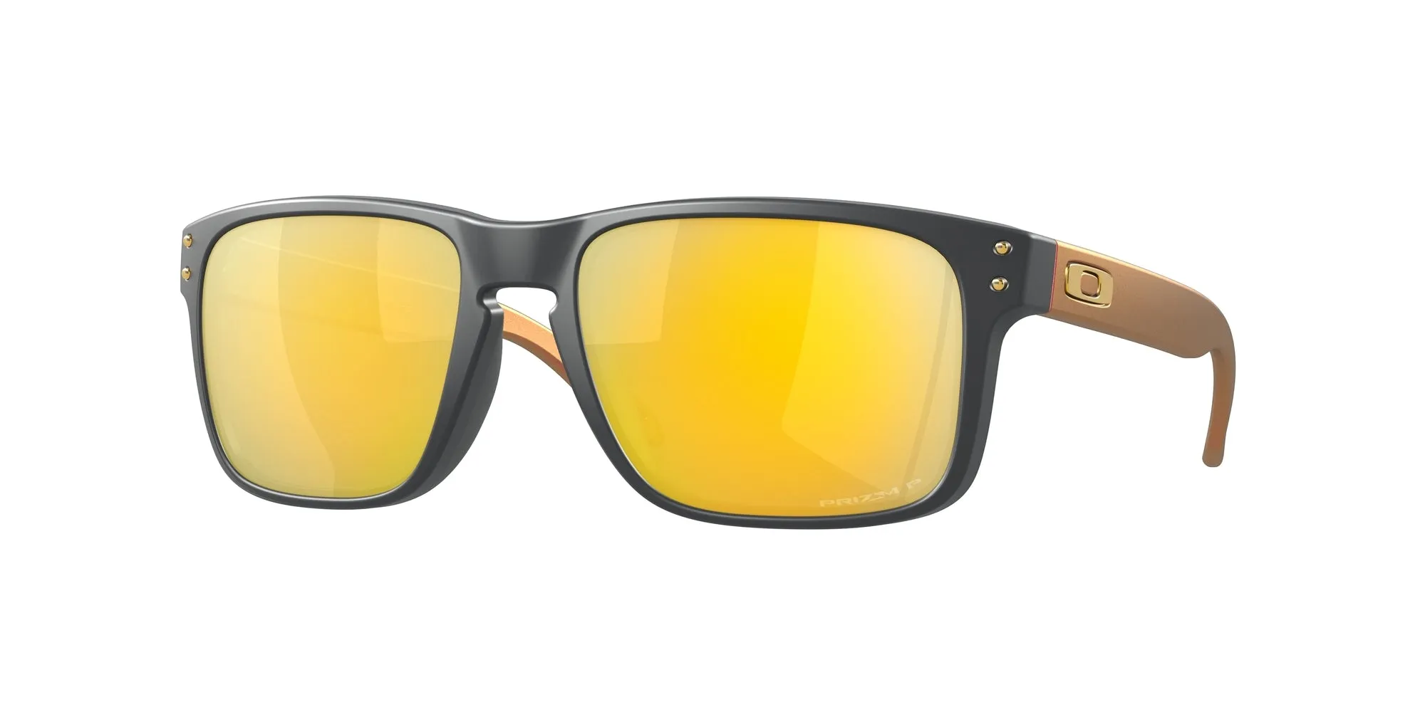 Oakley OO9102 HOLBROOK 9102W4 Occhiali da sole O_Matter Grigio Oro Squadrata Polarizzata Prizm - immagine 1