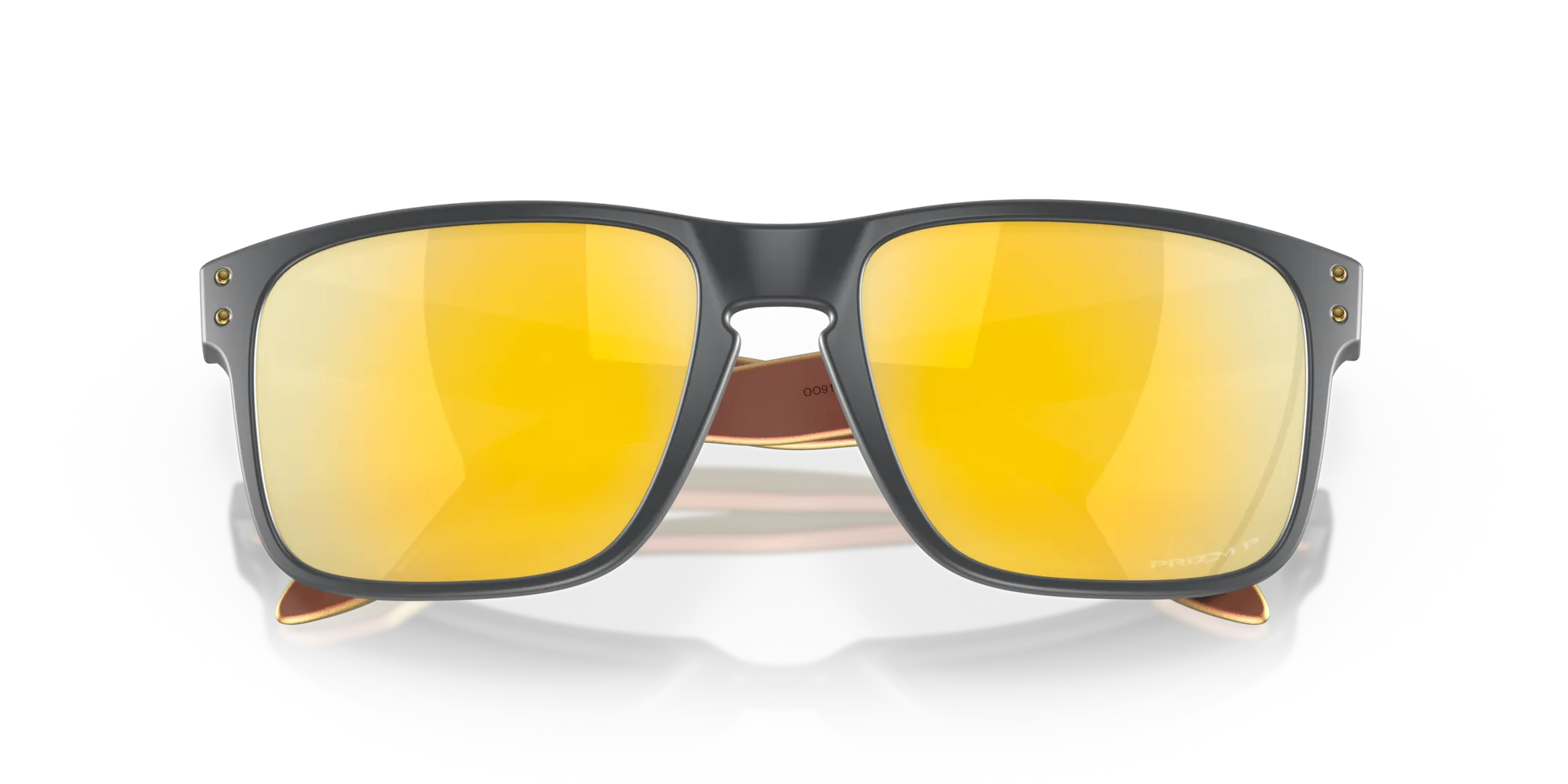 Oakley OO9102 HOLBROOK 9102W4 Occhiali da sole O_Matter Grigio Oro Squadrata Polarizzata Prizm - immagine 2