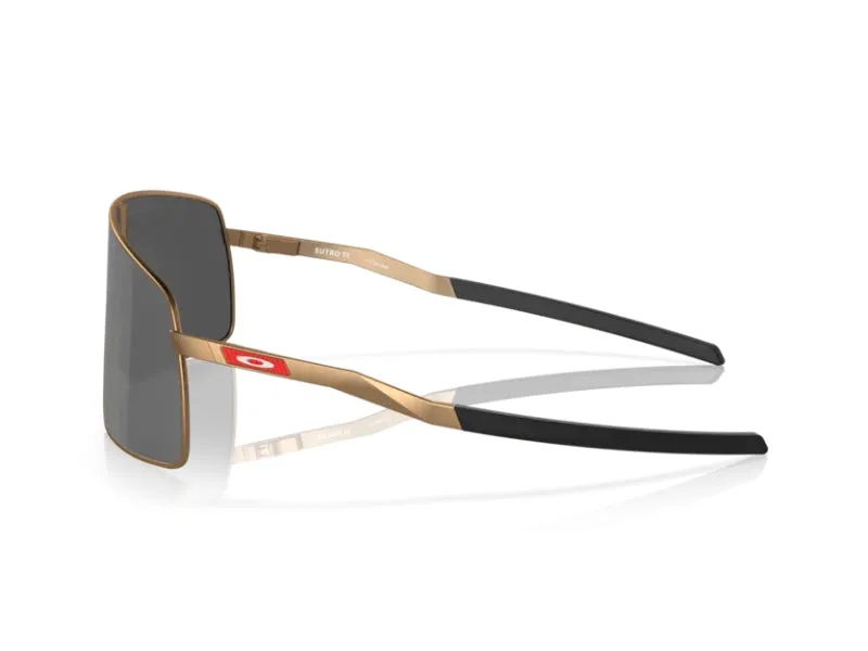 Oakley OO6013 SUTRO TI 601305 Occhiali da sole Titanio Oro Grigio Maschera Normale Prizm - immagine 4