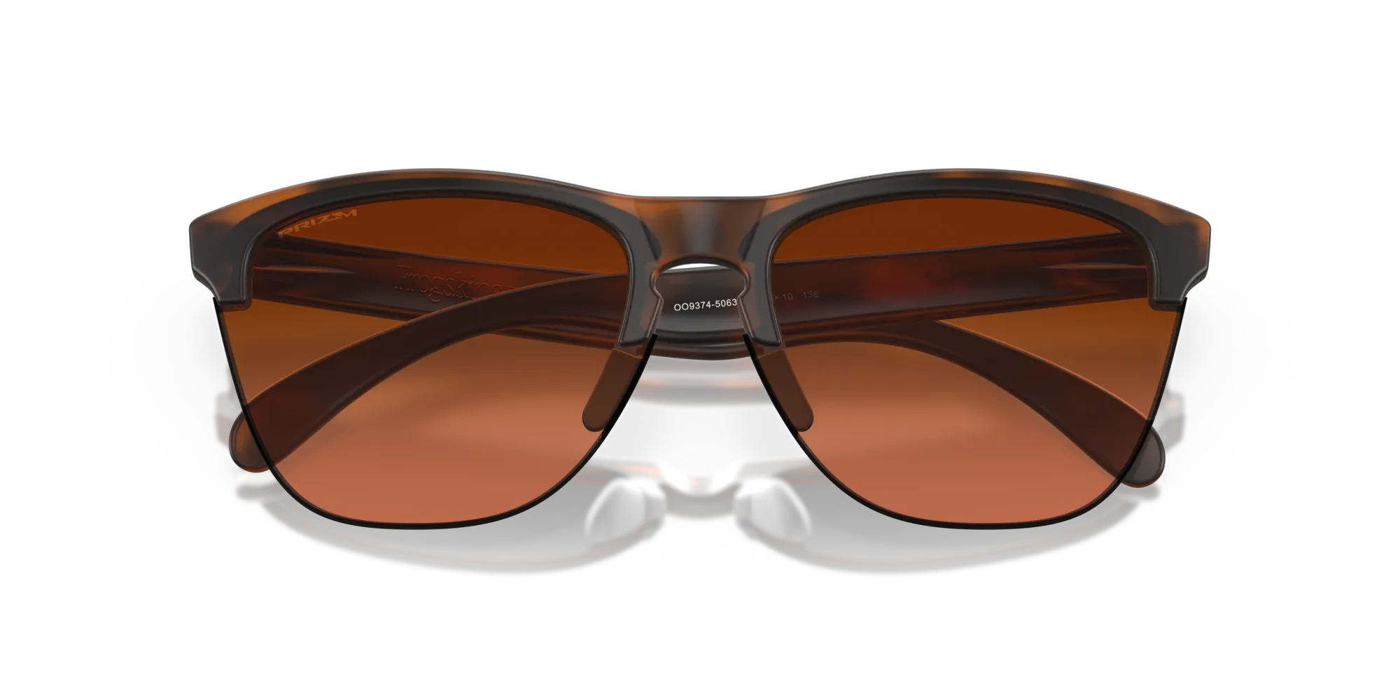 Oakley OO9374 FROGSKINS LITE 937450 Occhiali da sole O_Matter Marrone Marrone Rotonda Normale Sfumato - immagine 2