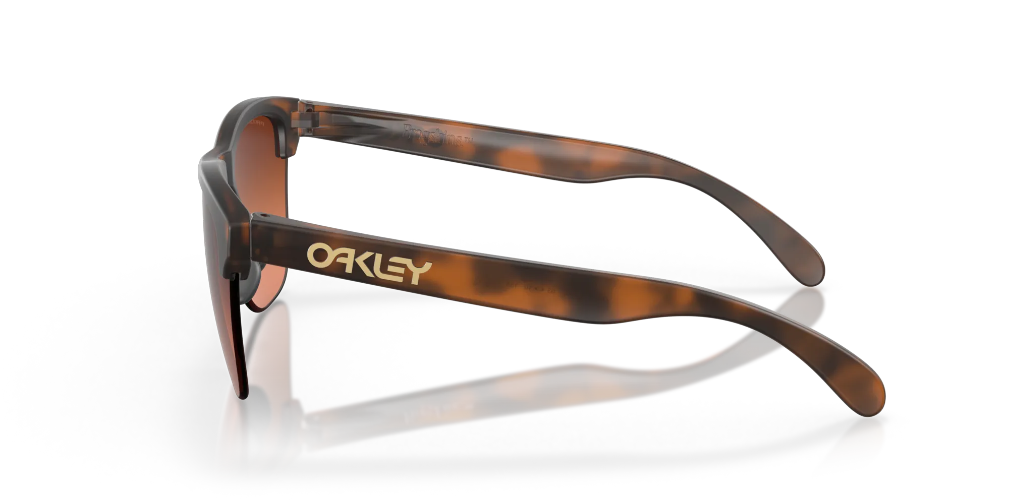 Oakley OO9374 FROGSKINS LITE 937450 Occhiali da sole O_Matter Marrone Marrone Rotonda Normale Sfumato - immagine 4