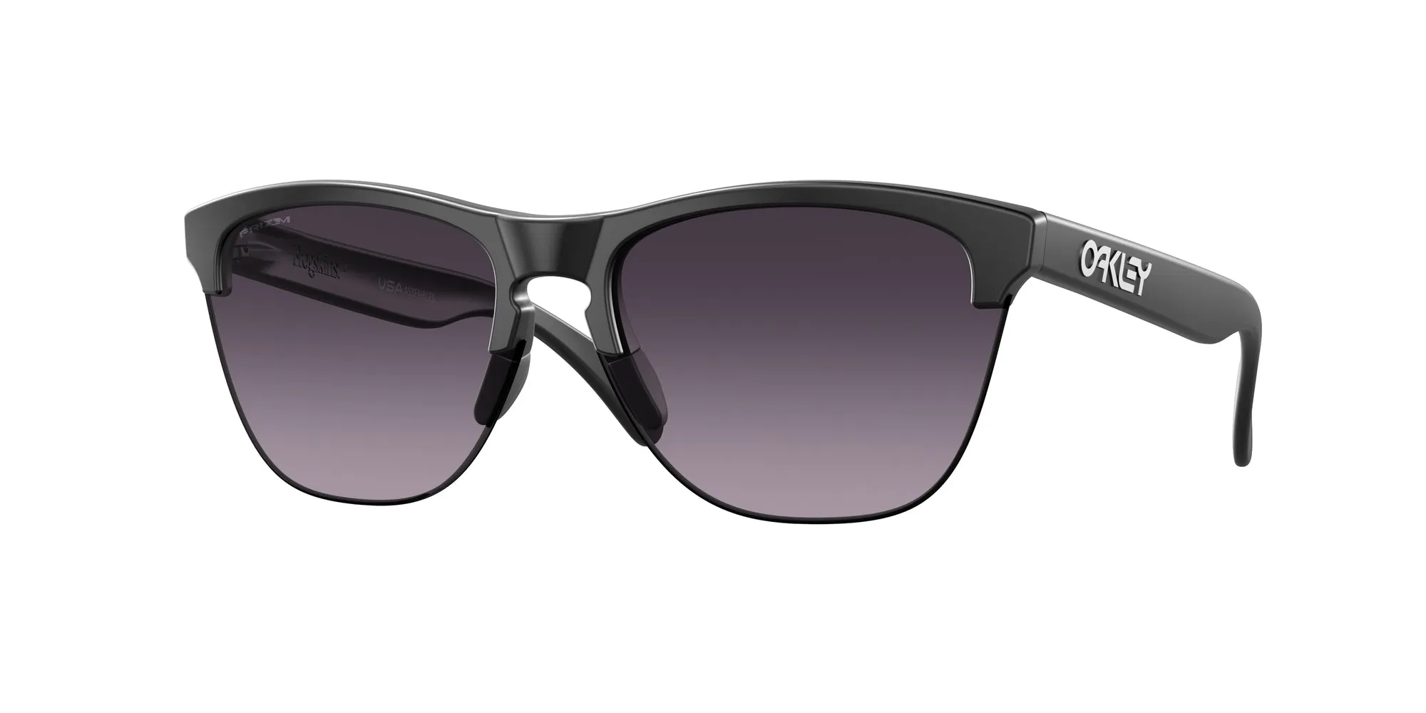 Oakley OO9374 FROGSKINS LITE 937449 Occhiali da sole O_Matter Nero Grigio Rotonda Normale Sfumato - immagine 1