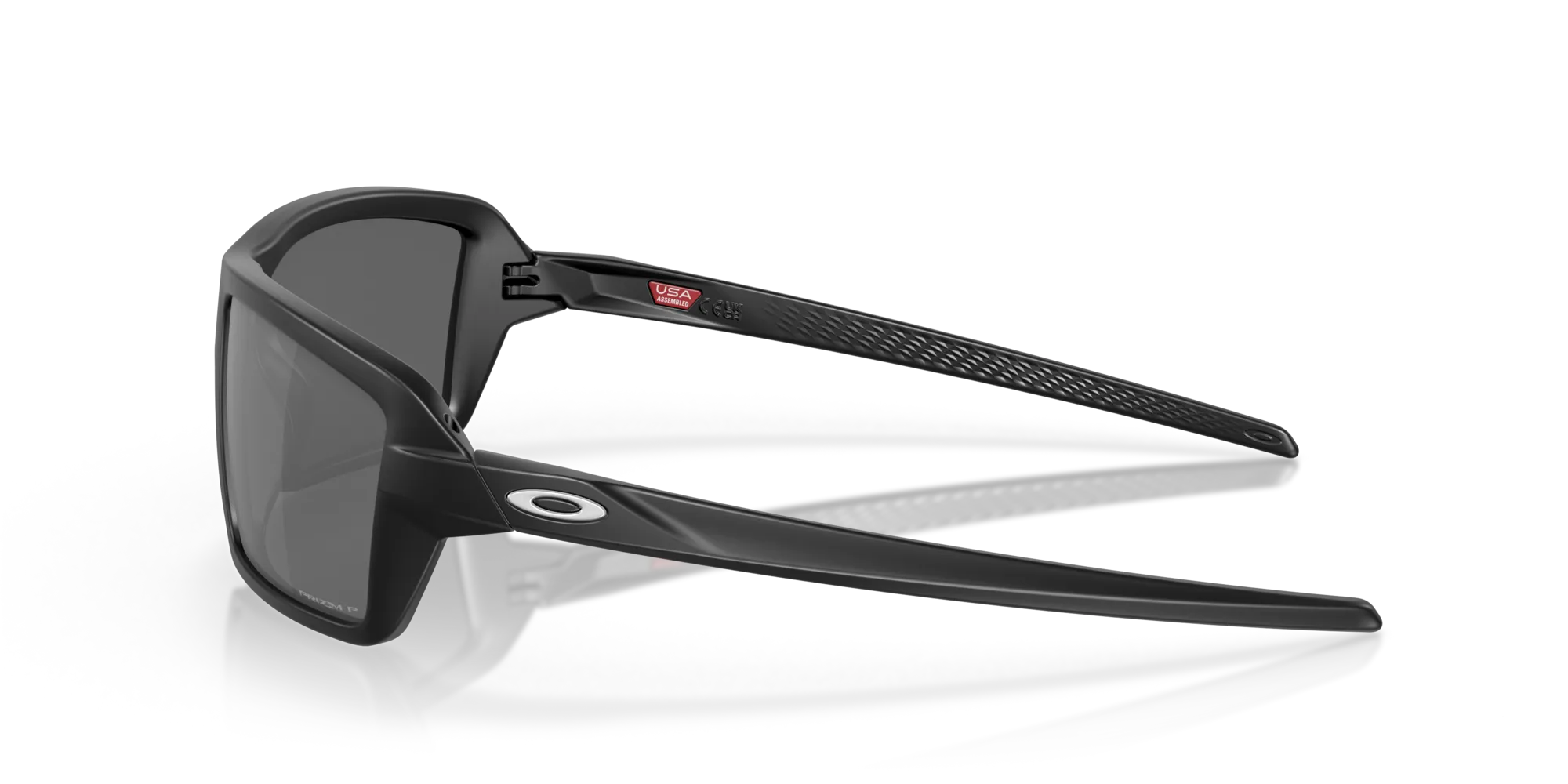 Oakley OO9129 CABLES 912902 Occhiali da sole O_Matter Nero Grigio Squadrata Polarizzata Prizm - immagine 4