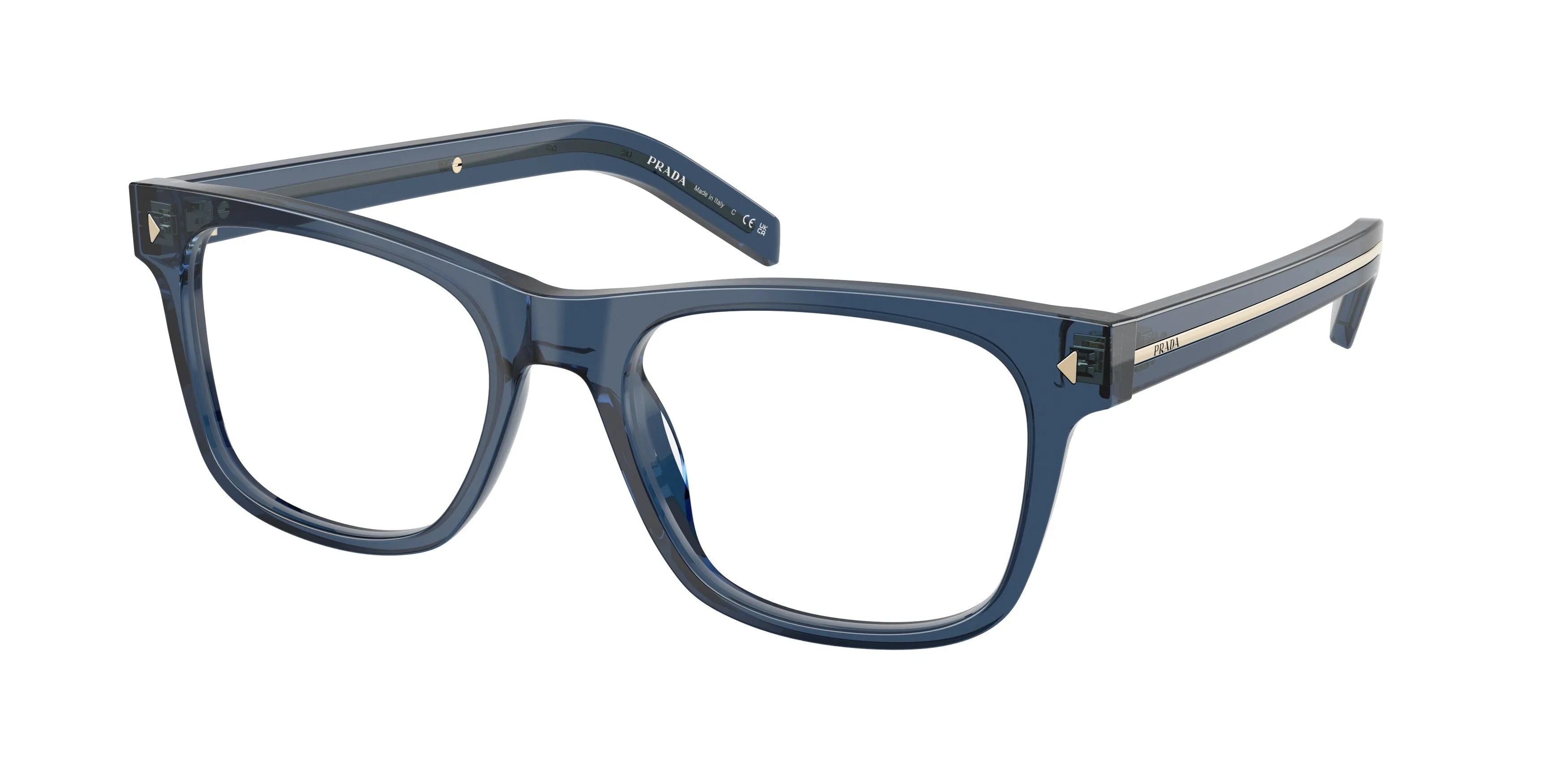 Prada PR A13V 08Q1O1 Montature da vista Acetato Grigio Pillow Normale - immagine 1