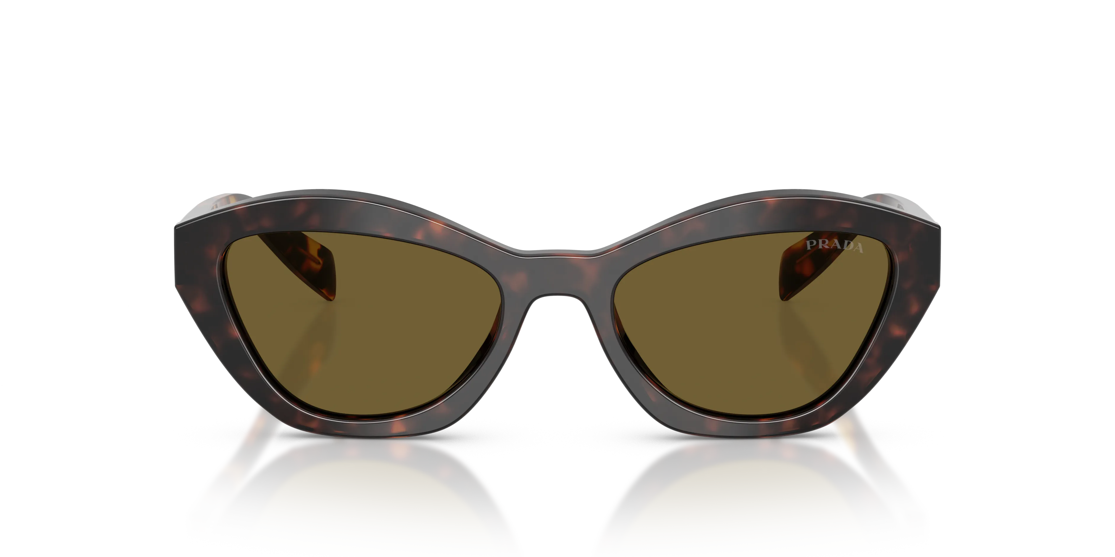 Prada PR A02S 17N09Z Occhiali da sole Acetato Tartaruga Marrone Farfalla Normale - immagine 3