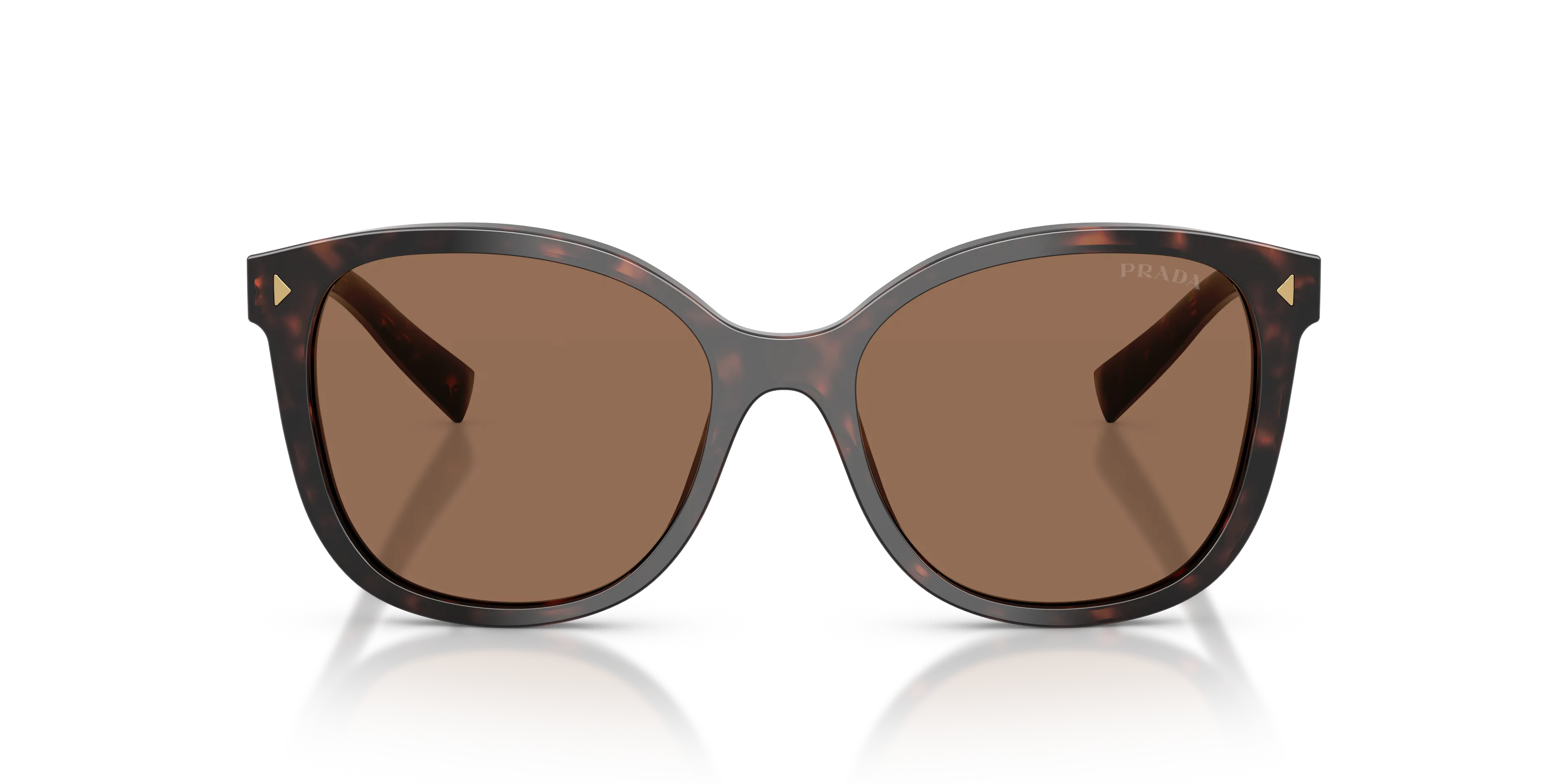 Prada PR 22ZS 17N06B Occhiali da sole Acetato Tartaruga Marrone Squadrata Normale - immagine 3