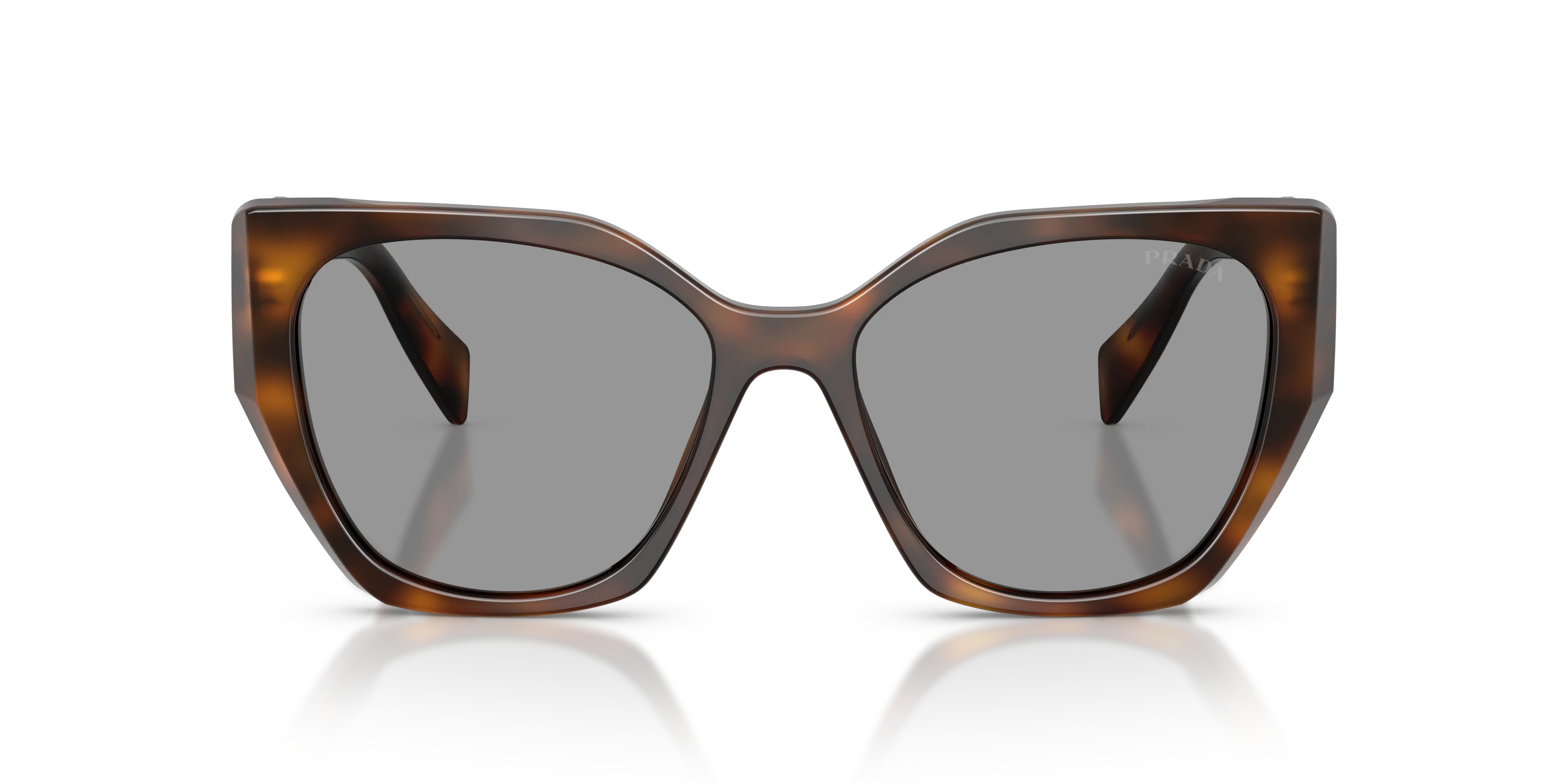 Prada PR 19ZS 20D50Q Occhiali da sole Acetato Havana Grigio Pillow Normale - immagine 3