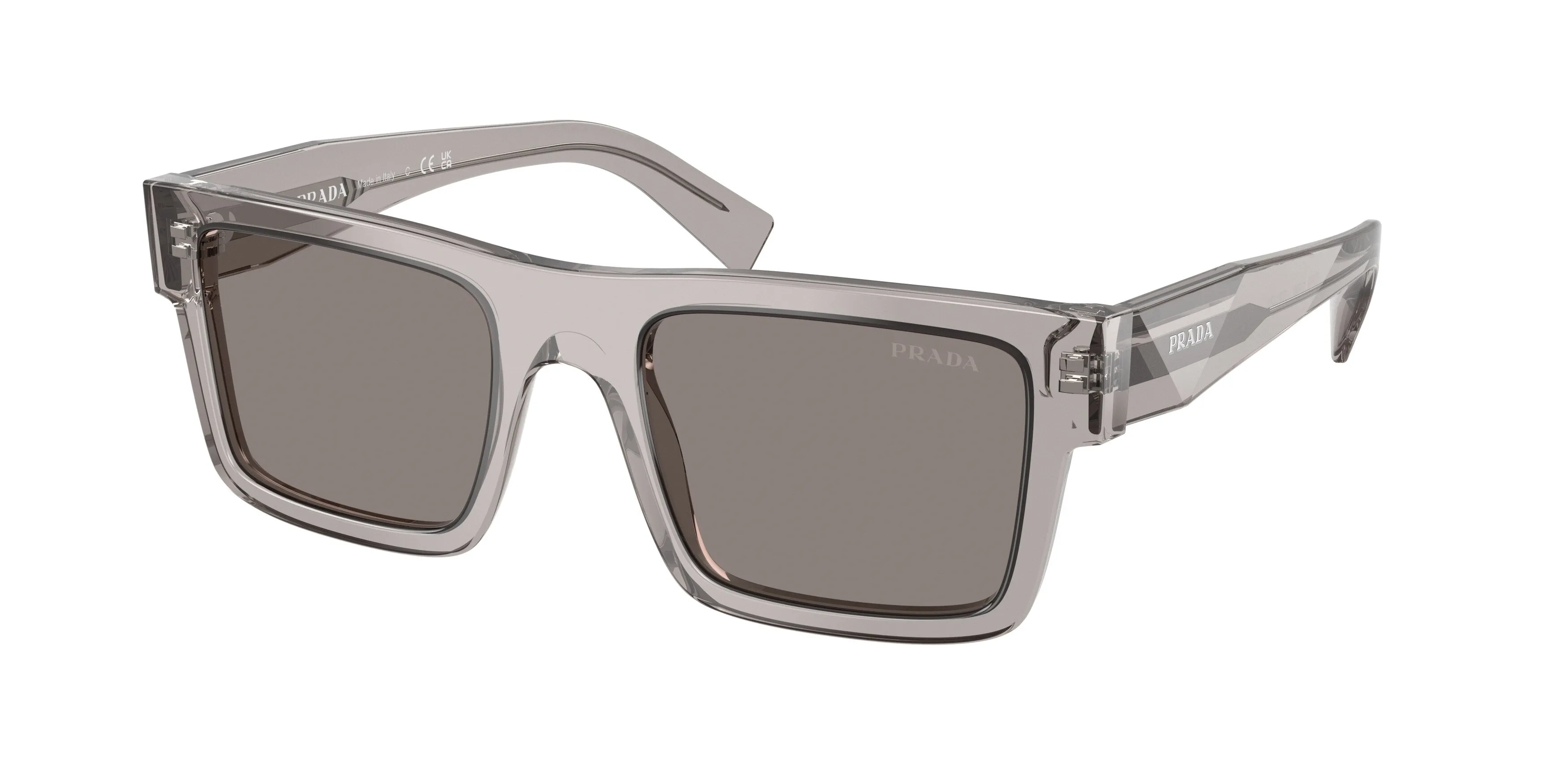Prada PR 19WS 10J80Q Occhiali da sole Acetato Grigio Grigio Squadrata Normale - immagine 1