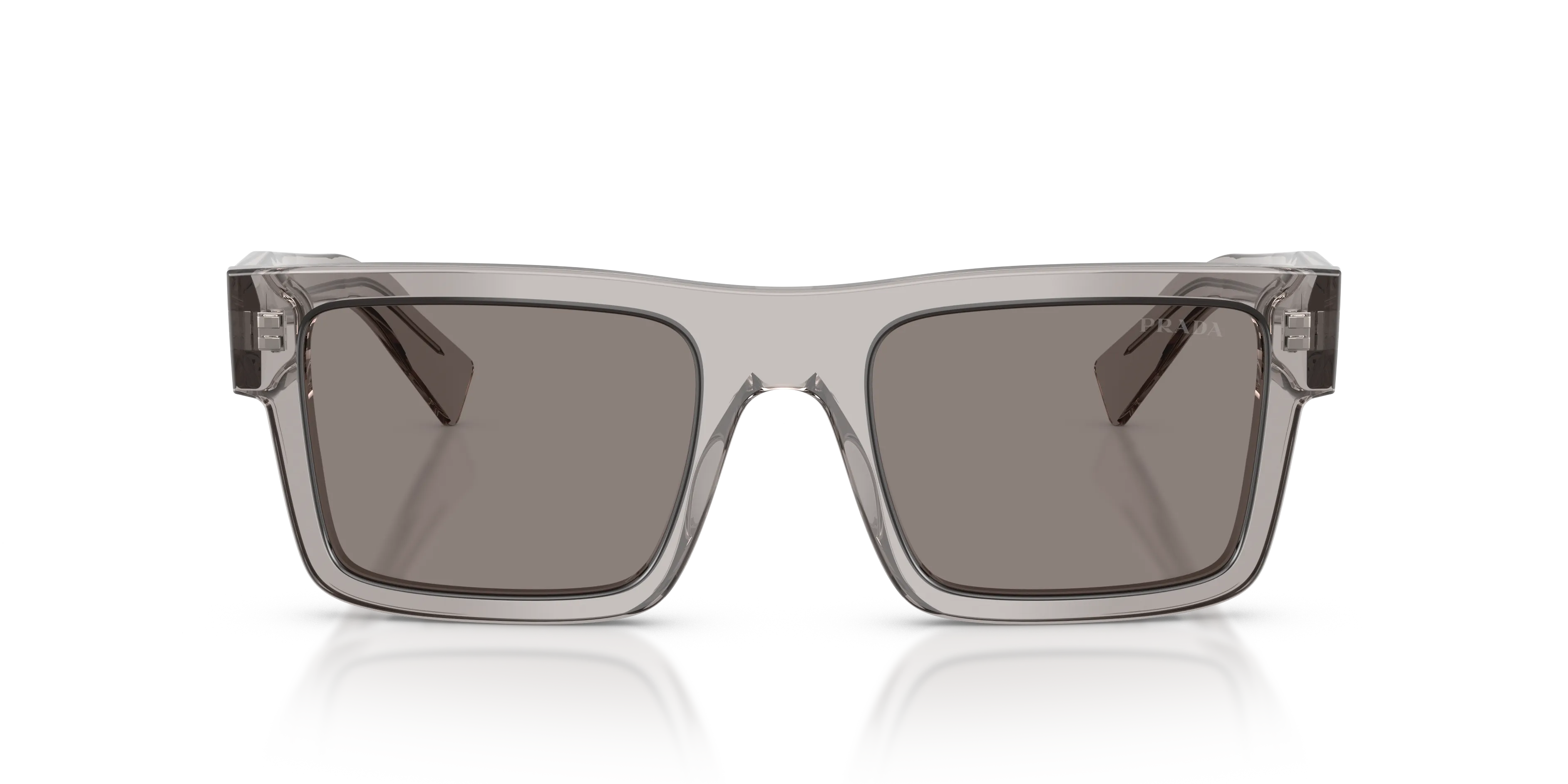 Prada PR 19WS 10J80Q Occhiali da sole Acetato Grigio Grigio Squadrata Normale - immagine 3