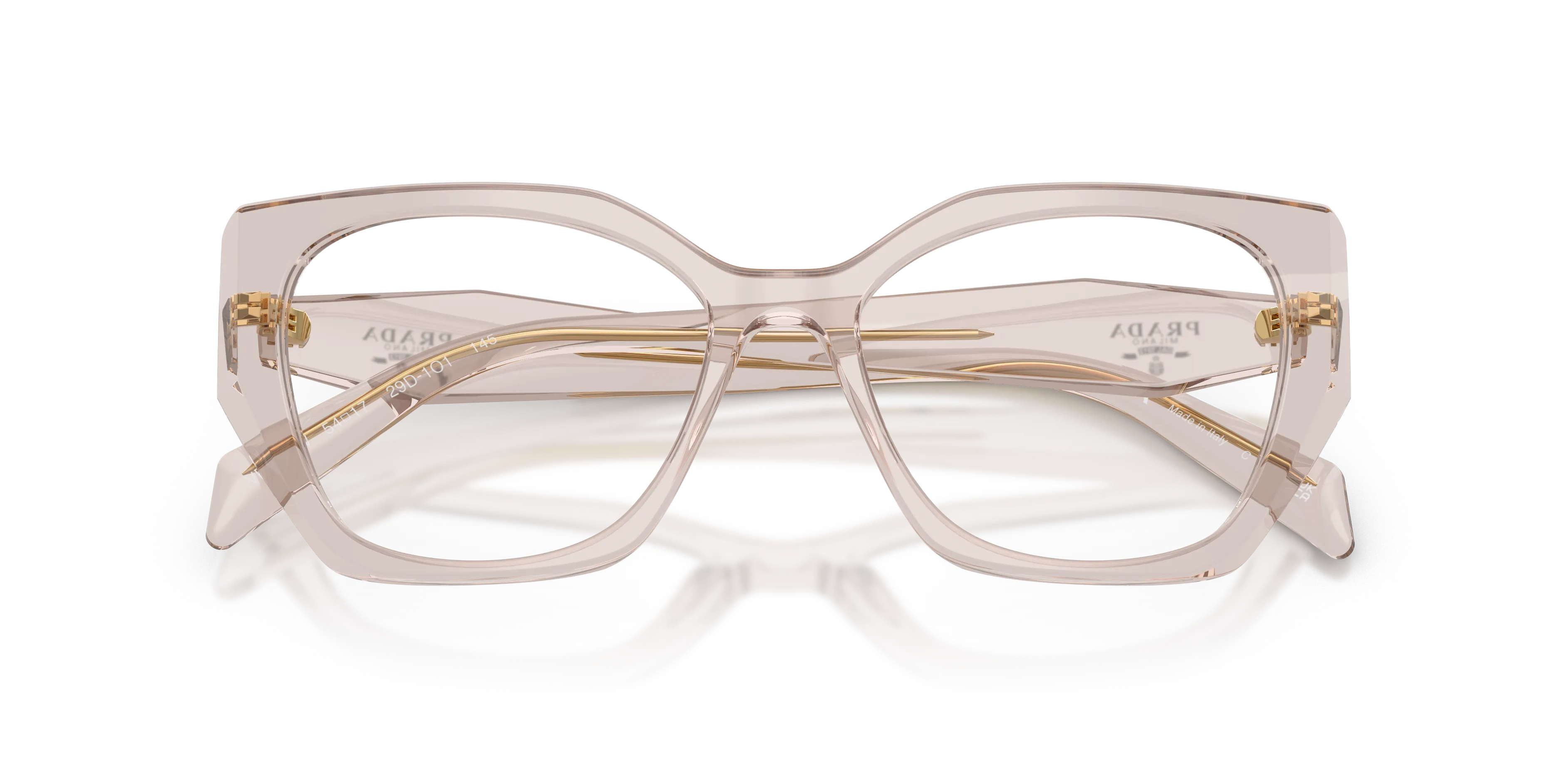 Prada PR 18WV 29D1O1 Montature da vista Acetato Viola Geometrica Normale - immagine 2