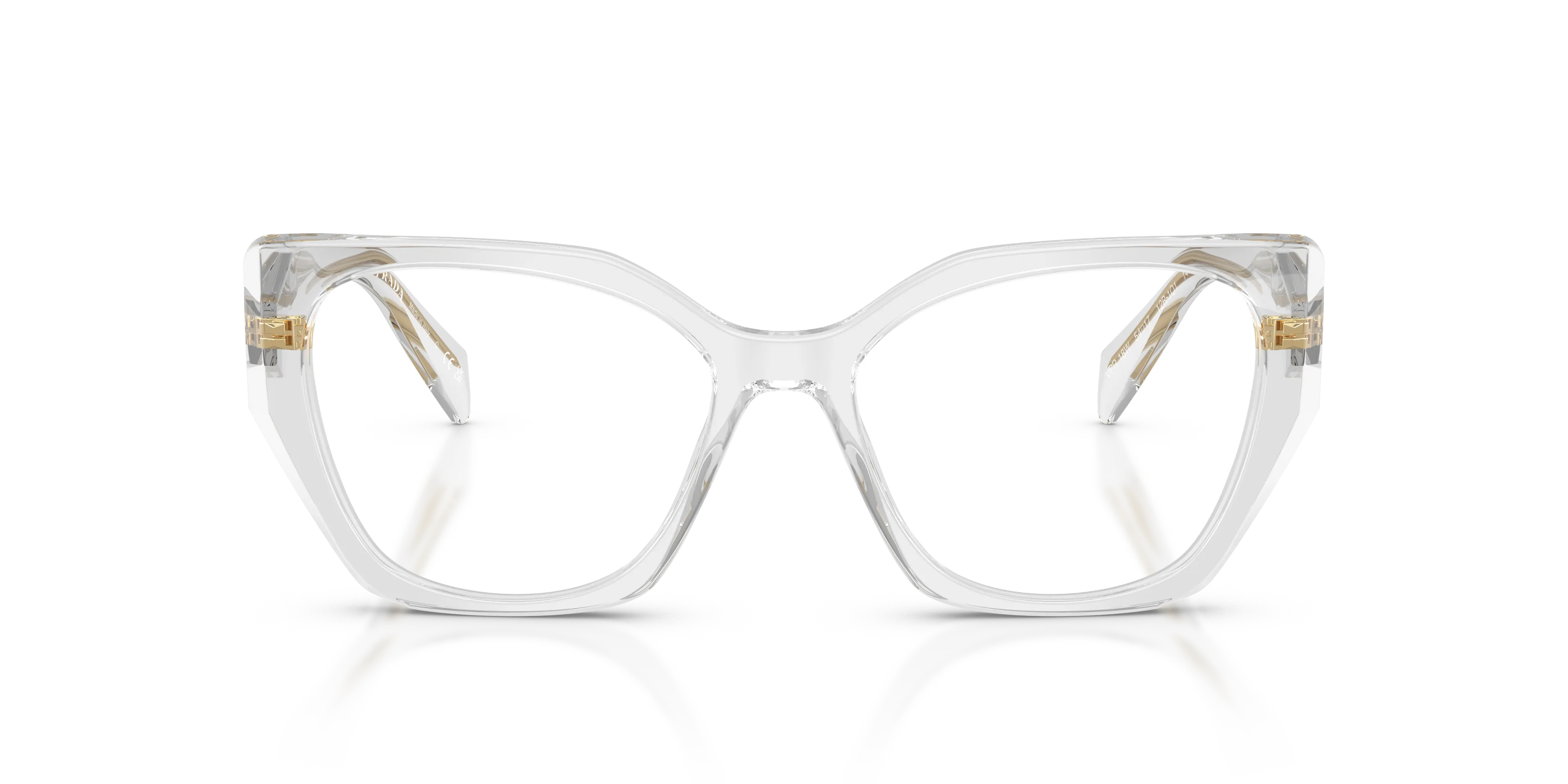 Prada PR 18WV 12R1O1 Montature da vista Acetato Grigio Geometrica Normale - immagine 3