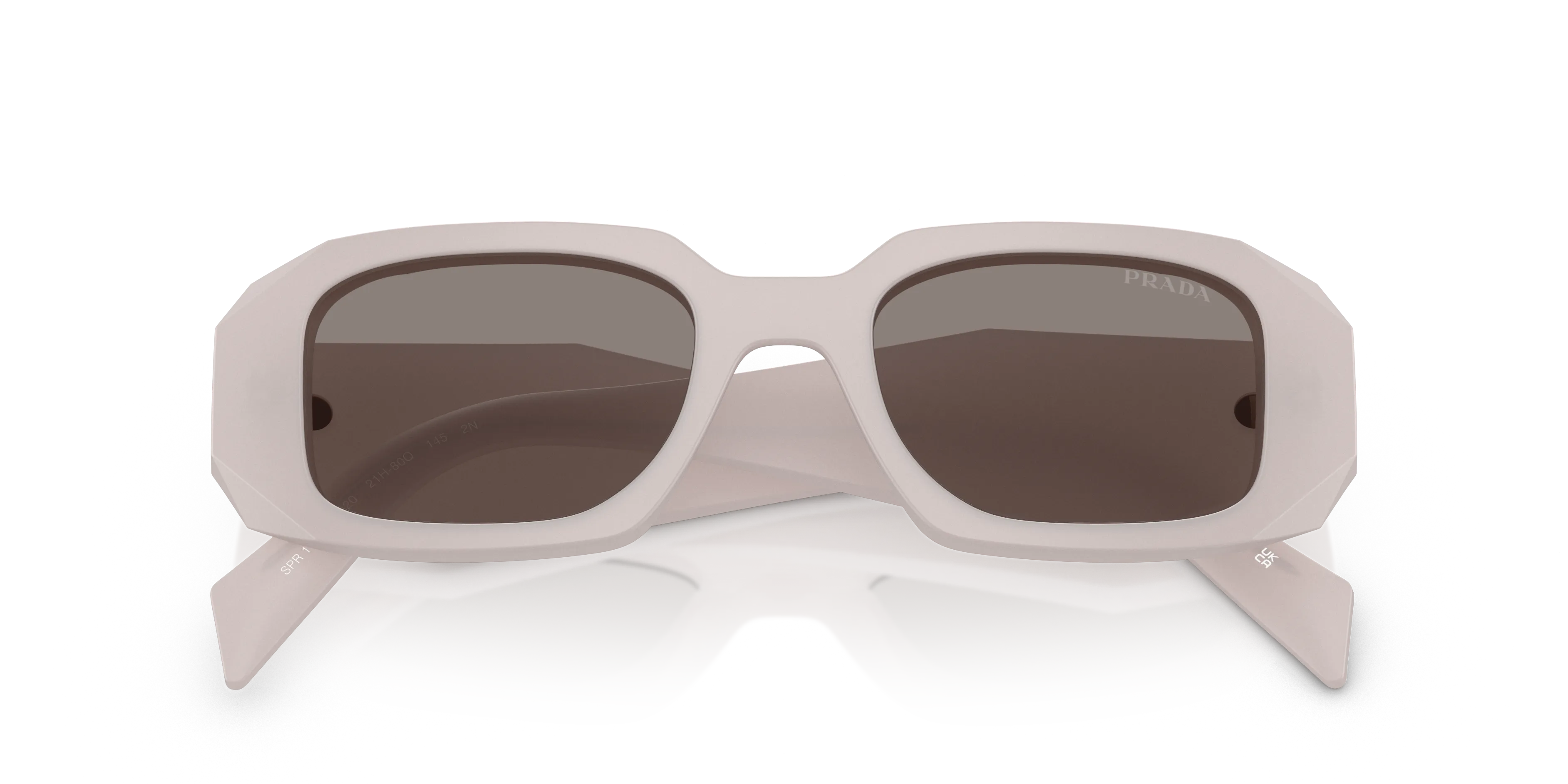 Prada PR 17WS 21H80Q Occhiali da sole Acetato Viola Grigio Squadrata Normale - immagine 2
