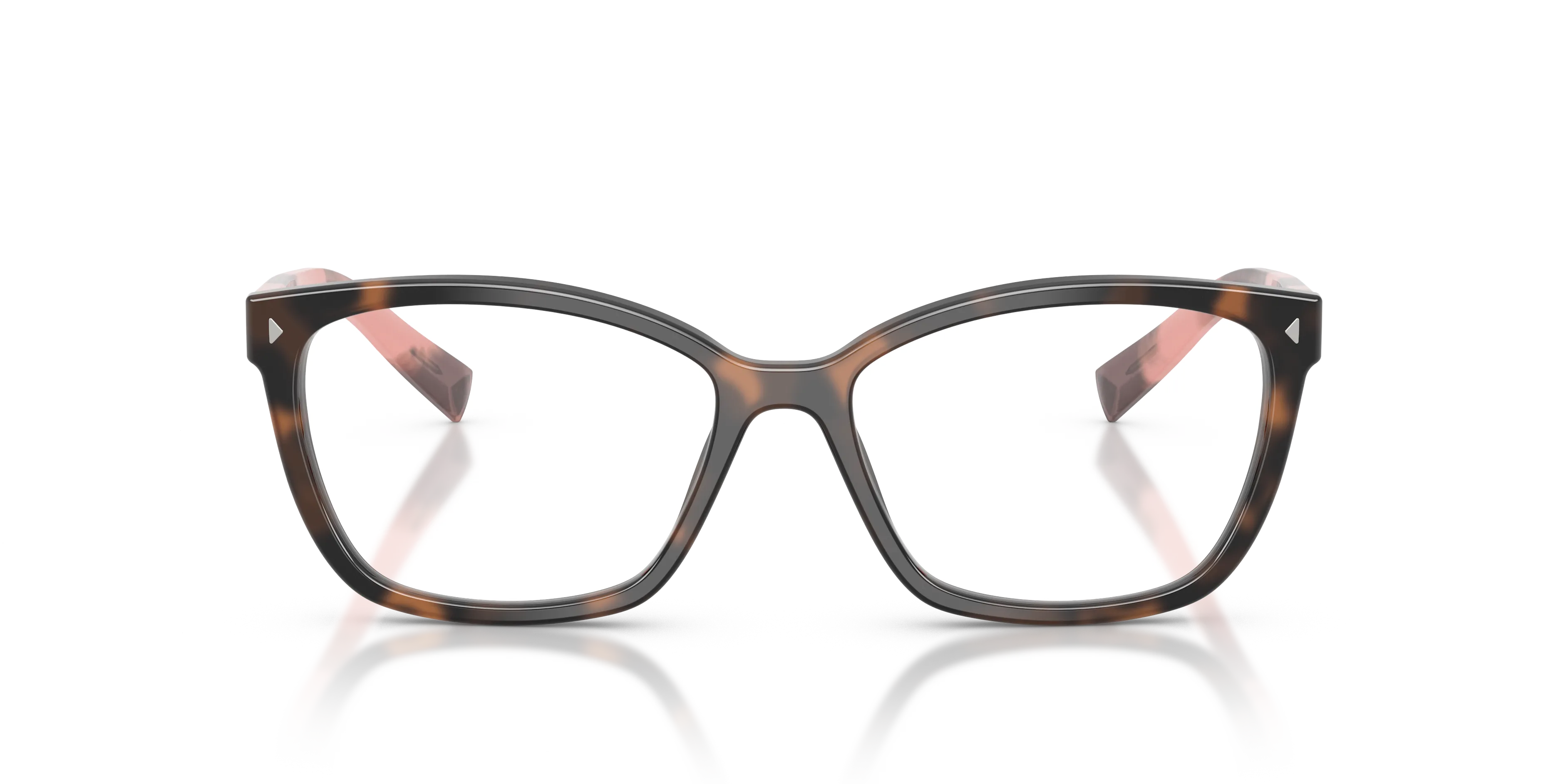 Prada PR 15ZV 23A1O1 Montature da vista Acetato Tartaruga Squadrata Normale - immagine 3