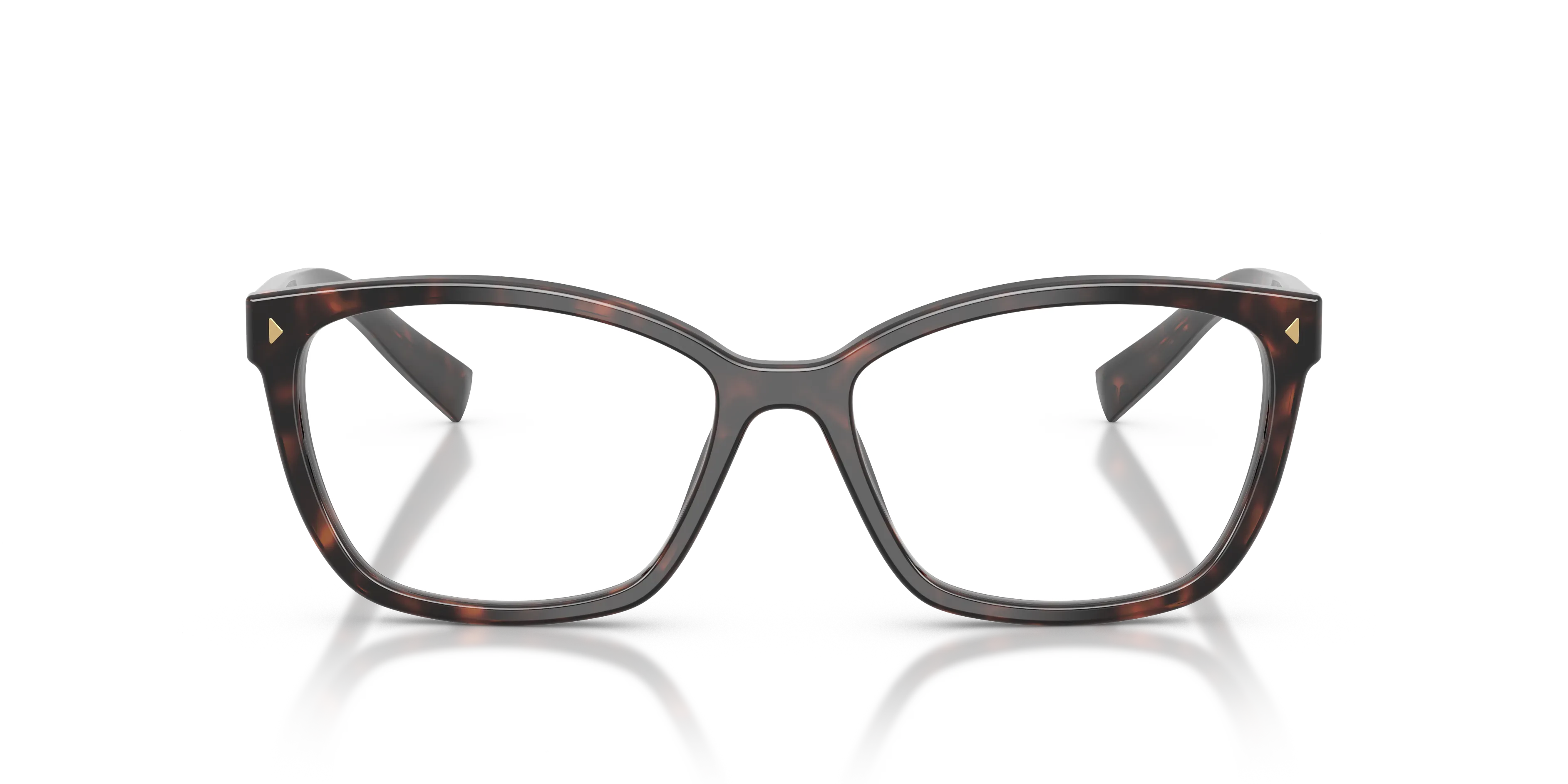 Prada PR 15ZV 17N1O1 Montature da vista Acetato Tartaruga Squadrata Normale - immagine 3