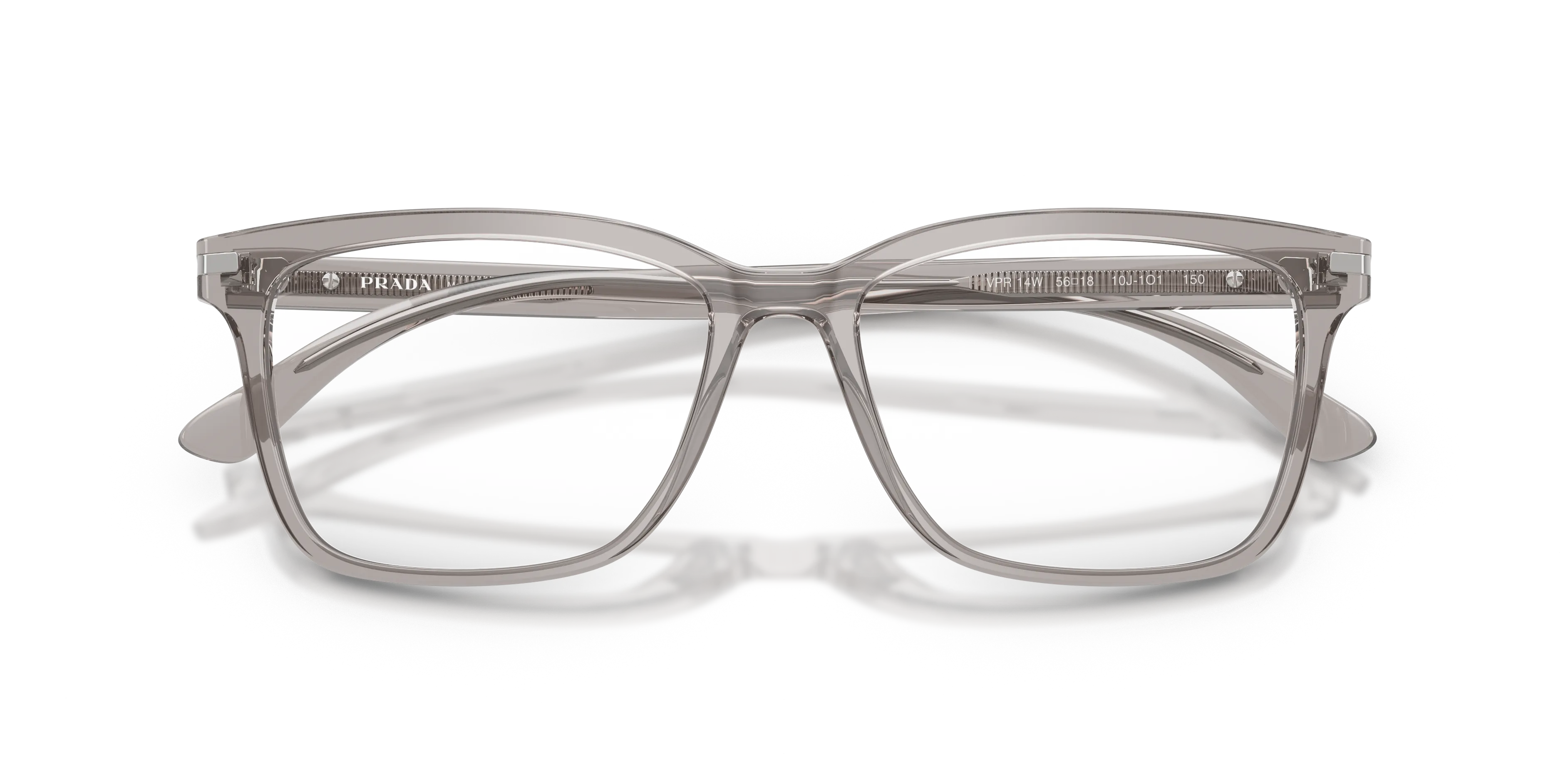 Prada PR 14WV 10J1O1 Montature da vista Acetato Grigio Squadrata Normale - immagine 2