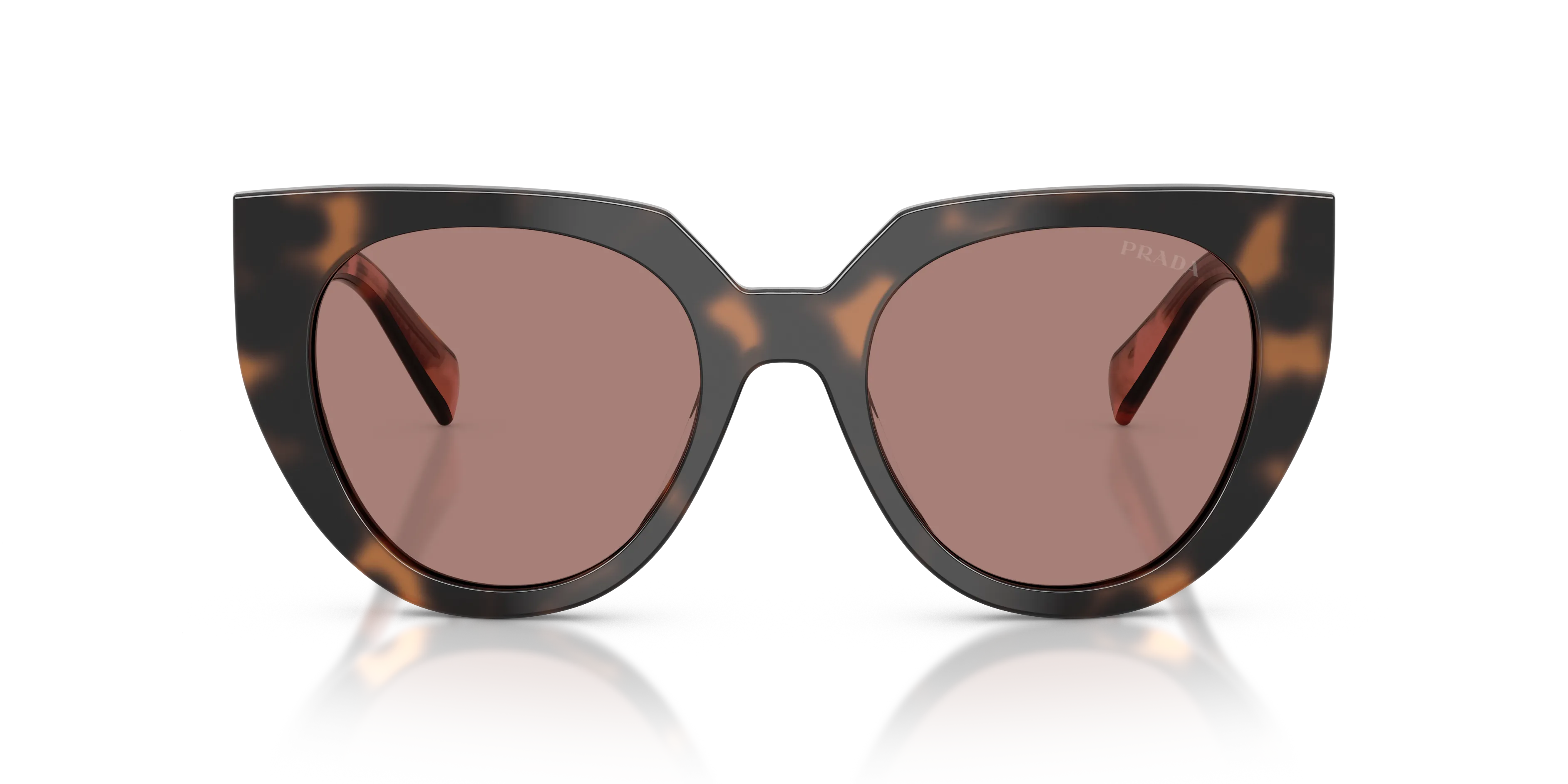 Prada PR 14WS 23A60B Occhiali da sole Acetato Tartaruga Marrone Cat Eye Normale - immagine 3