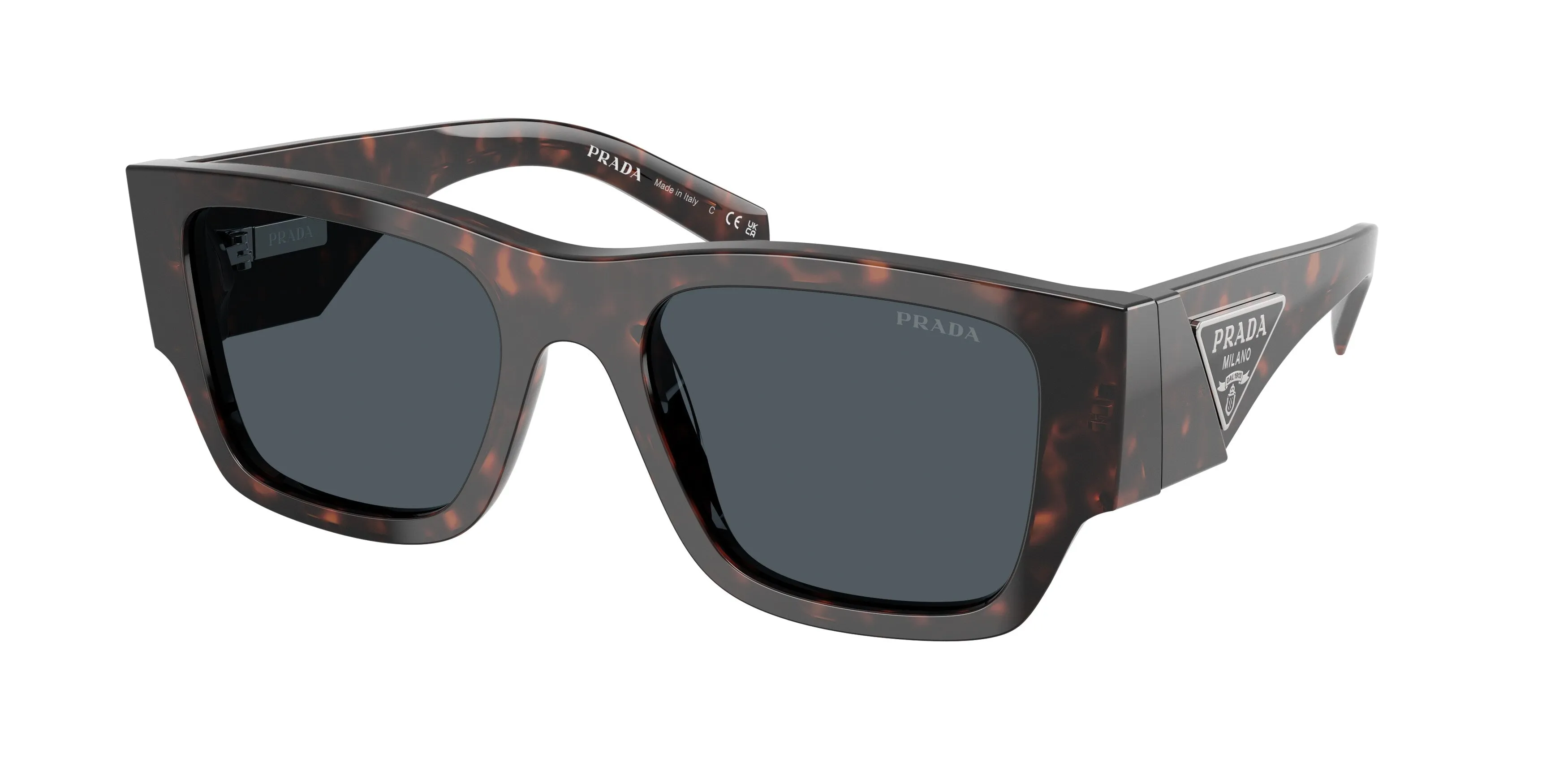 Prada PR 10ZS 17N70B Occhiali da sole Acetato Tartaruga Grigio Pillow Normale - immagine 1