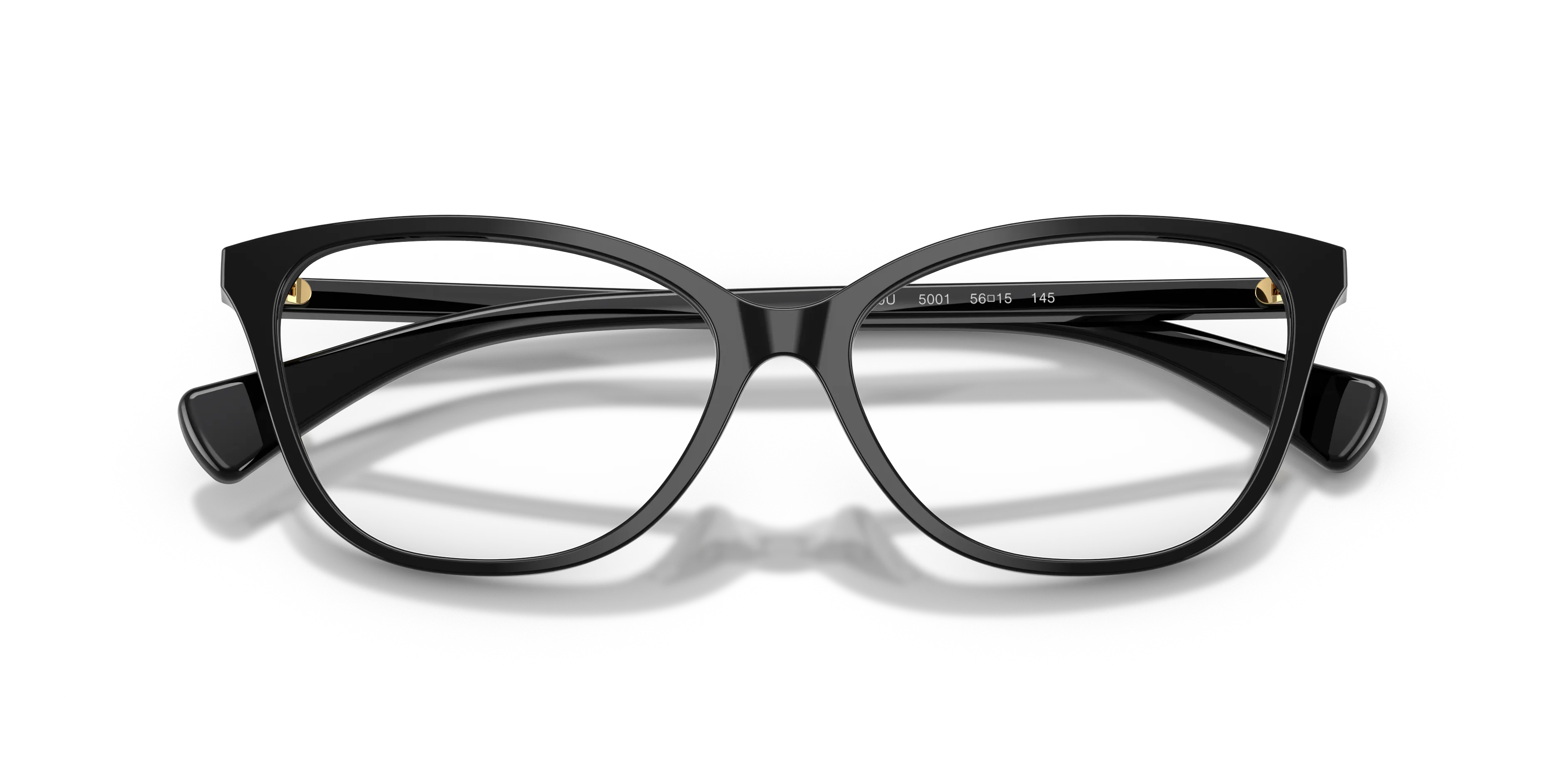 Ralph Lauren RA7190U 5001 Montature da vista Acetato Nero Farfalla Normale - immagine 2