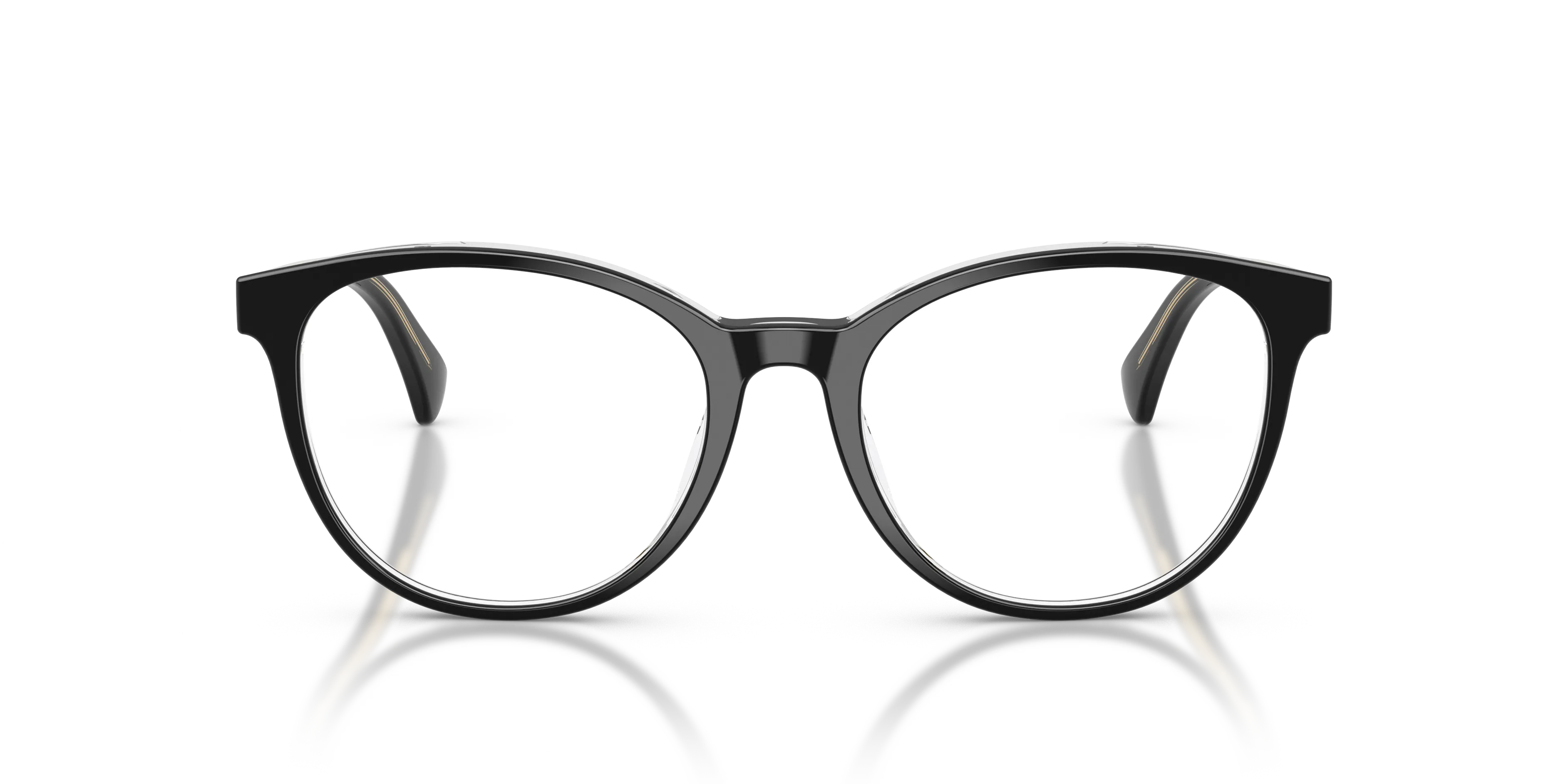 Ralph Lauren RA7188U 6297 Montature da vista Acetato Nero Rotonda Normale - immagine 3