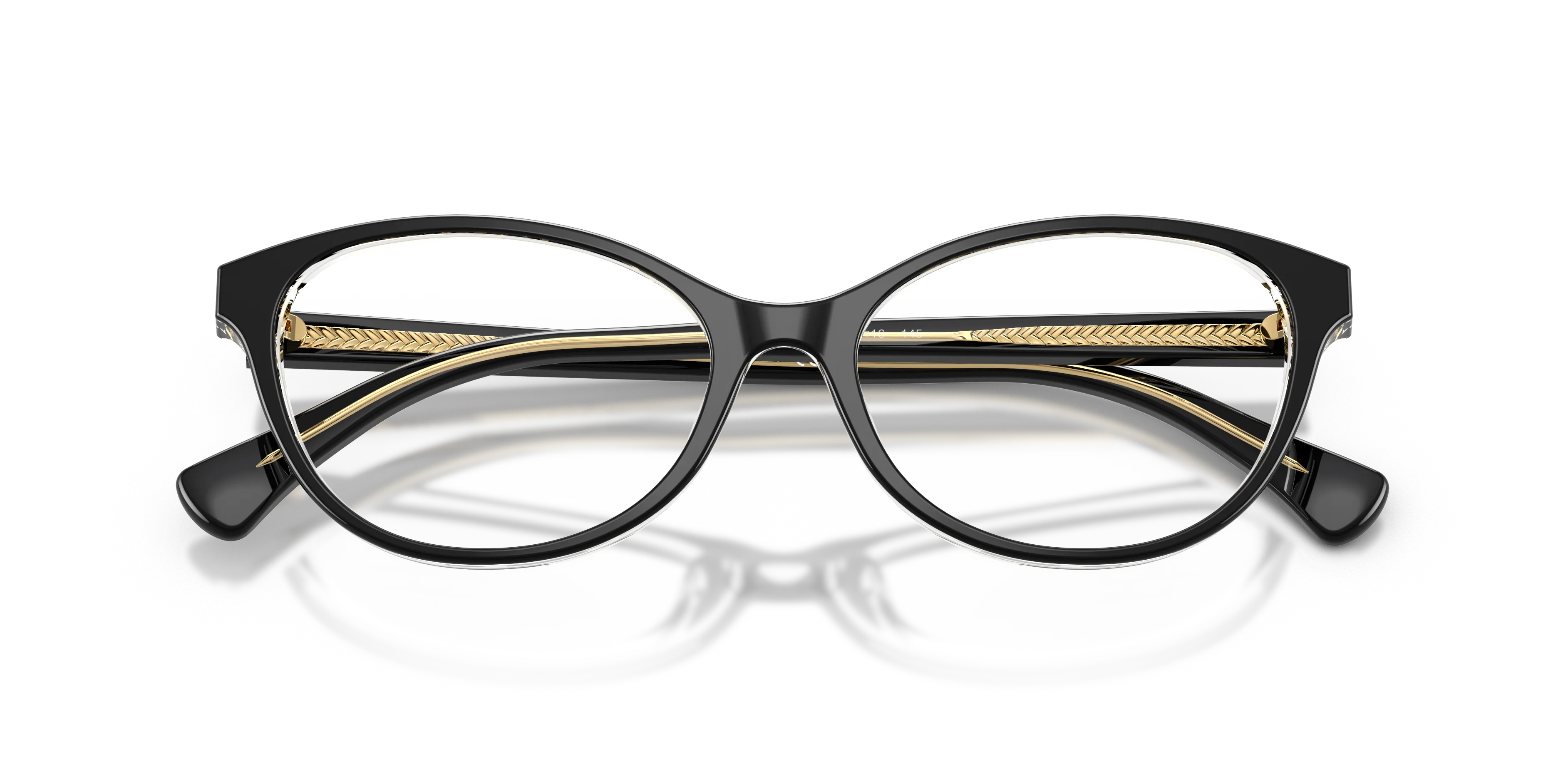 Ralph Lauren RA7186U 6297 Montature da vista Acetato Nero Rotonda Normale - immagine 2