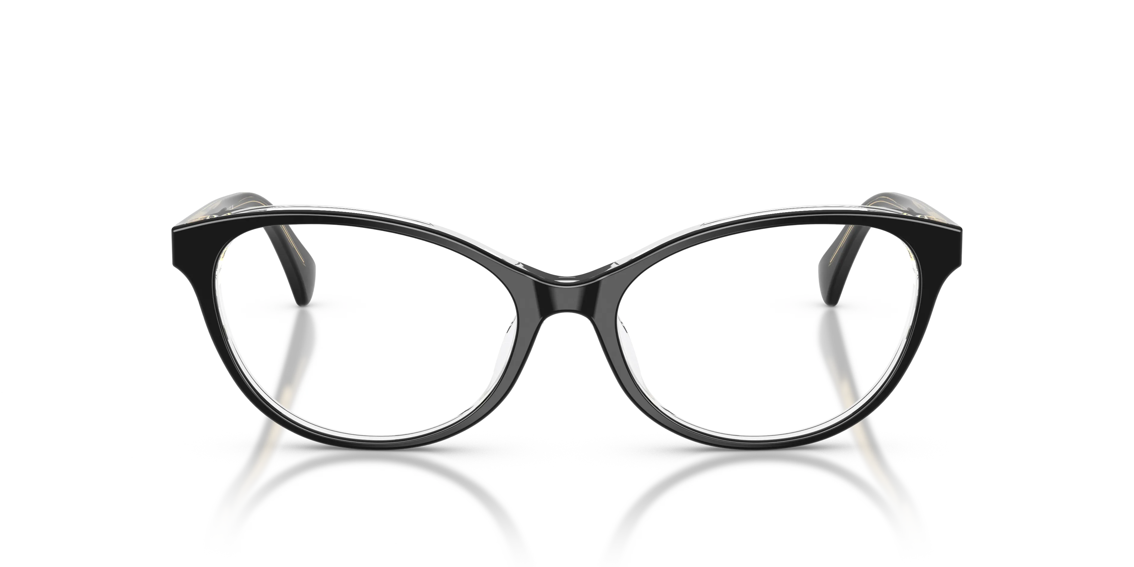 Ralph Lauren RA7186U 6297 Montature da vista Acetato Nero Rotonda Normale - immagine 3