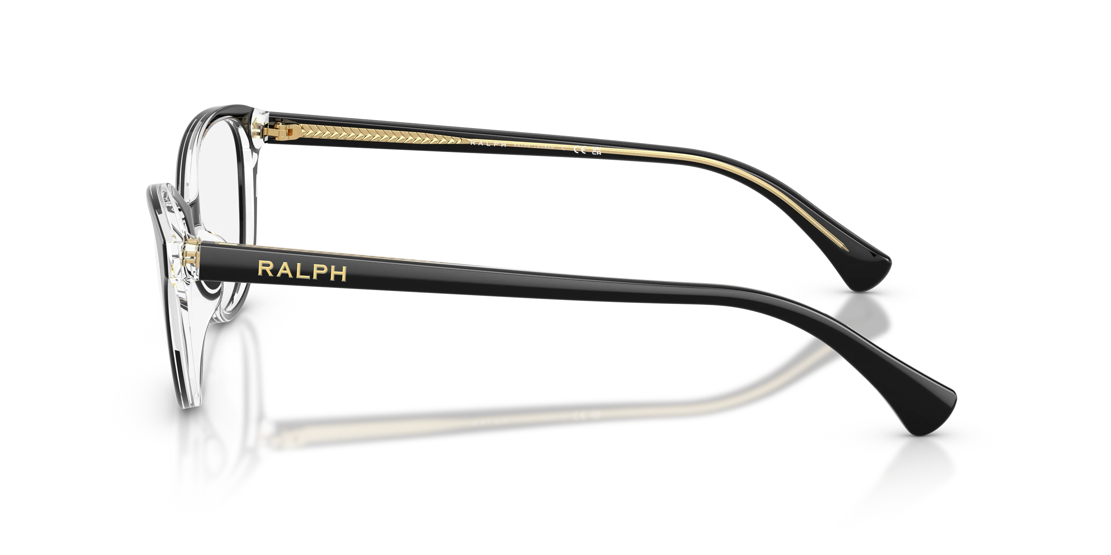 Ralph Lauren RA7186U 6297 Montature da vista Acetato Nero Rotonda Normale - immagine 4