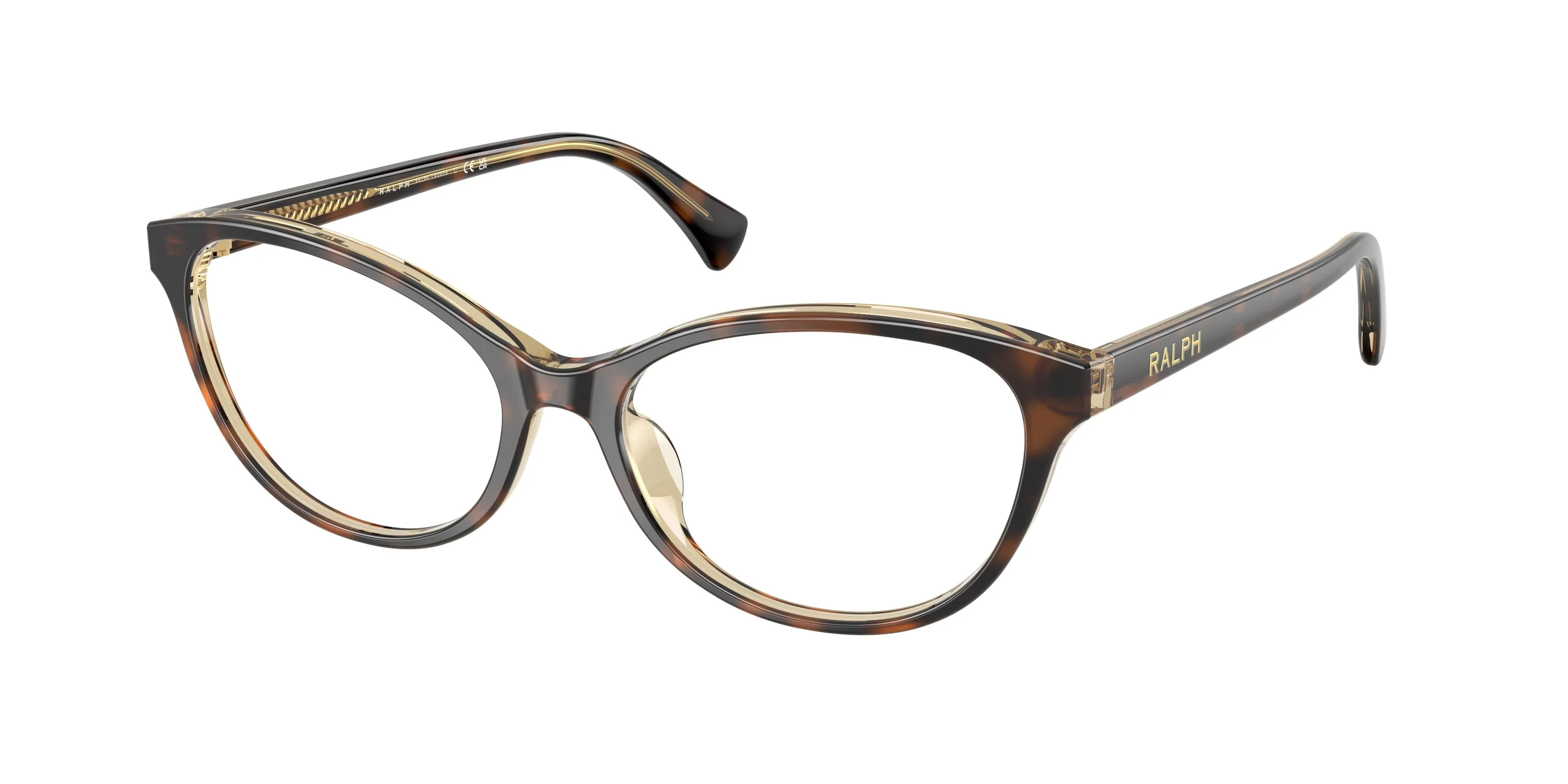 Ralph Lauren RA7186U 6294 Montature da vista Acetato Havana Rotonda Normale - immagine 1