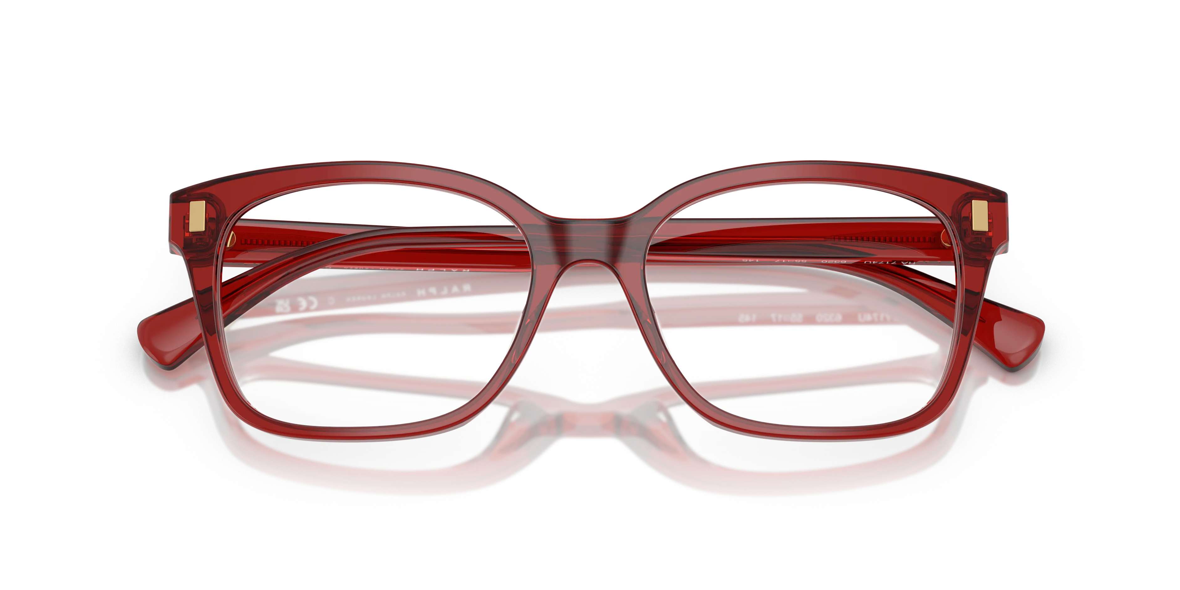 Ralph Lauren RA7174U 6320 Montature da vista Acetato Rosso Squadrata Normale - immagine 2