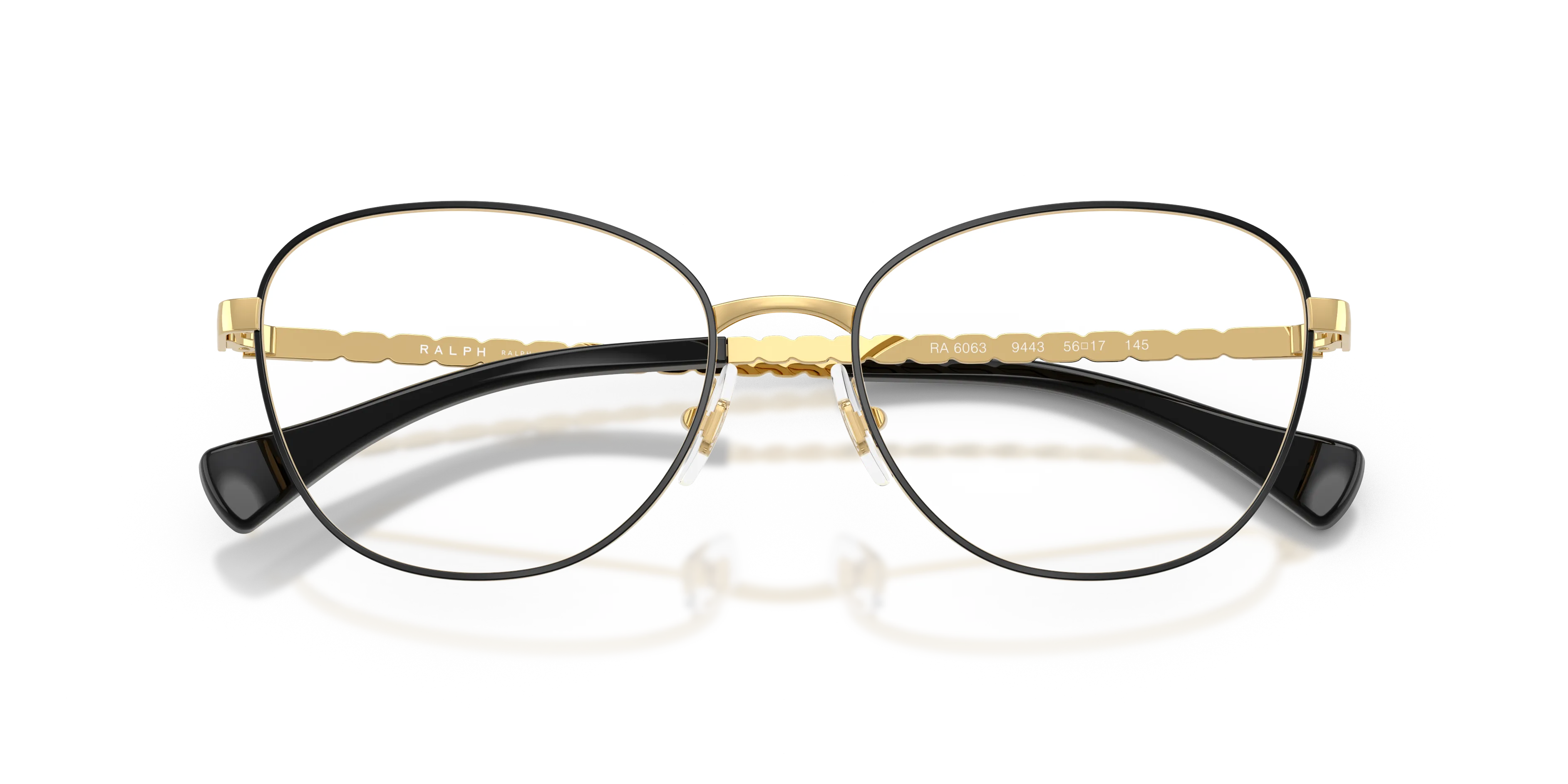 Ralph Lauren RA6063 9443 Montature da vista Metallo Nero Rotonda Normale - immagine 2