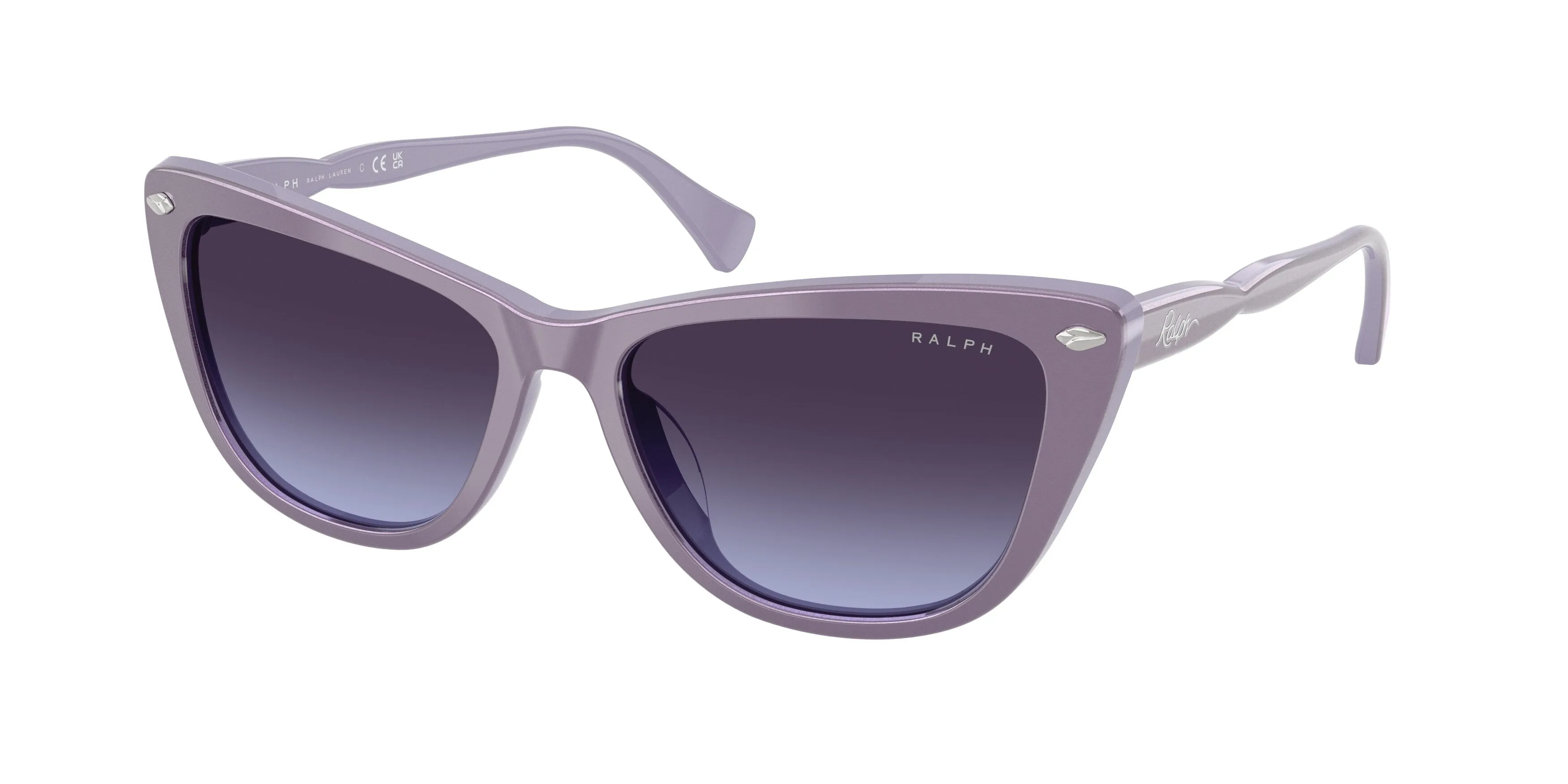Ralph Lauren RA5346U 63014Q Occhiali da sole Acetato Viola Viola Cat Eye Normale Sfumato - immagine 1