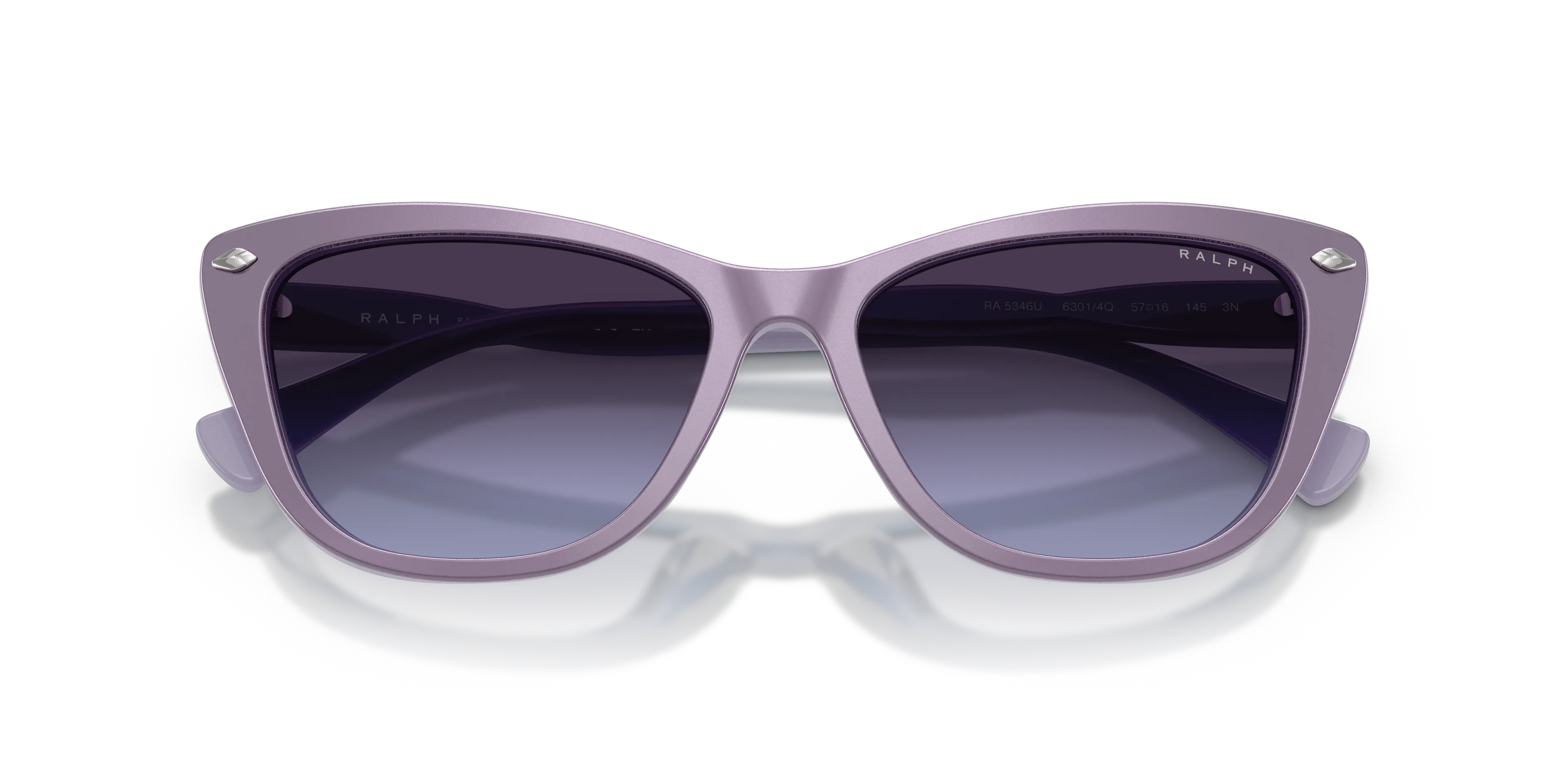 Ralph Lauren RA5346U 63014Q Occhiali da sole Acetato Viola Viola Cat Eye Normale Sfumato - immagine 2