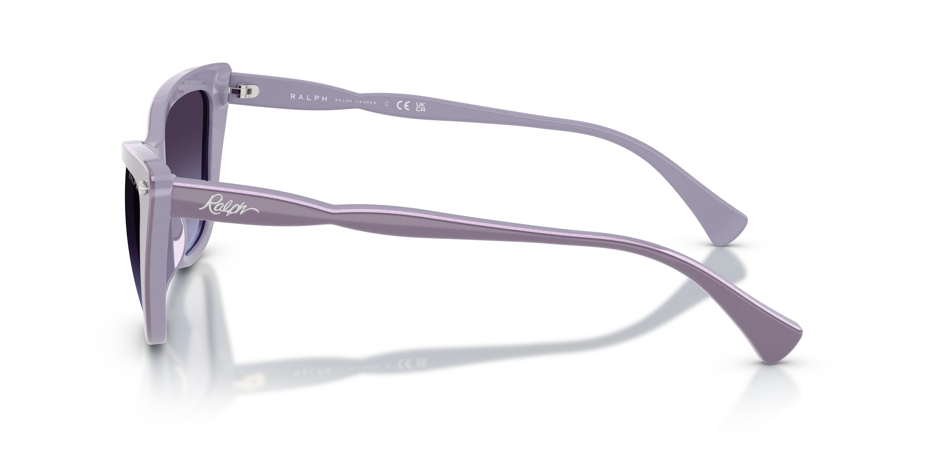 Ralph Lauren RA5346U 63014Q Occhiali da sole Acetato Viola Viola Cat Eye Normale Sfumato - immagine 4