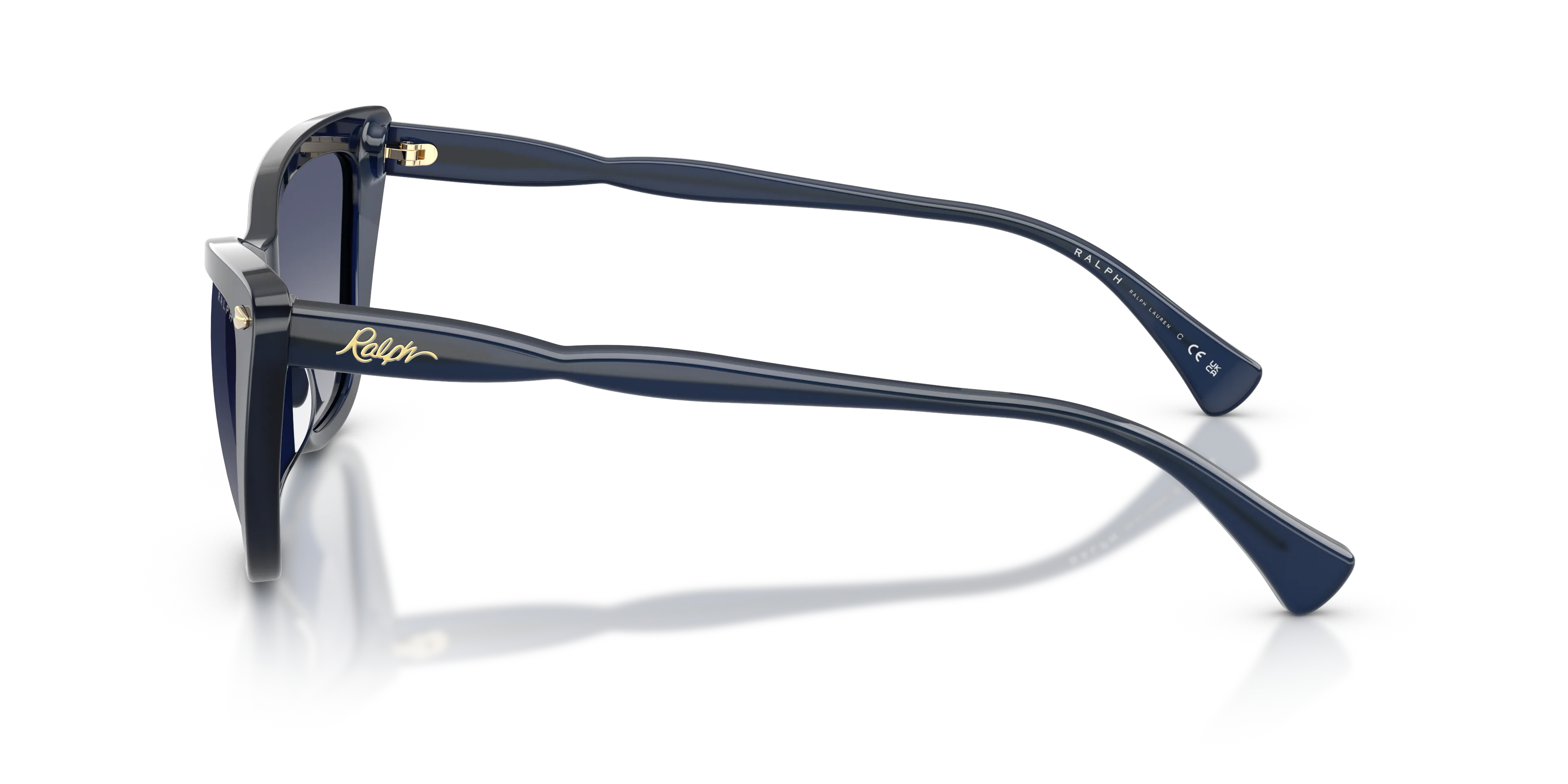 Ralph Lauren RA5346U 60594L Occhiali da sole Acetato Blu Blu Cat Eye Normale Sfumato - immagine 4