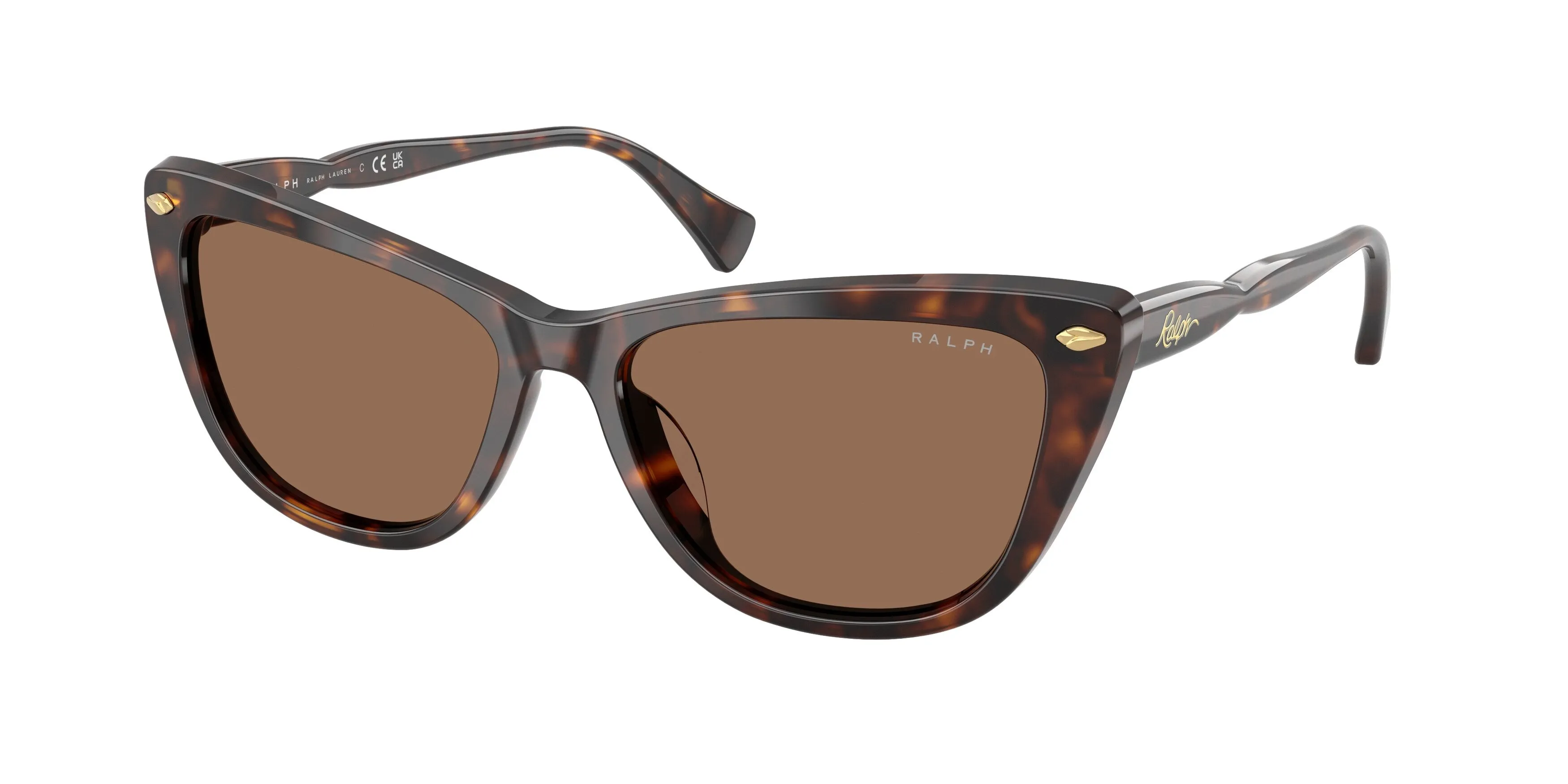 Ralph Lauren RA5346U 500373 Occhiali da sole Acetato Tartaruga Marrone Cat Eye Normale - immagine 1