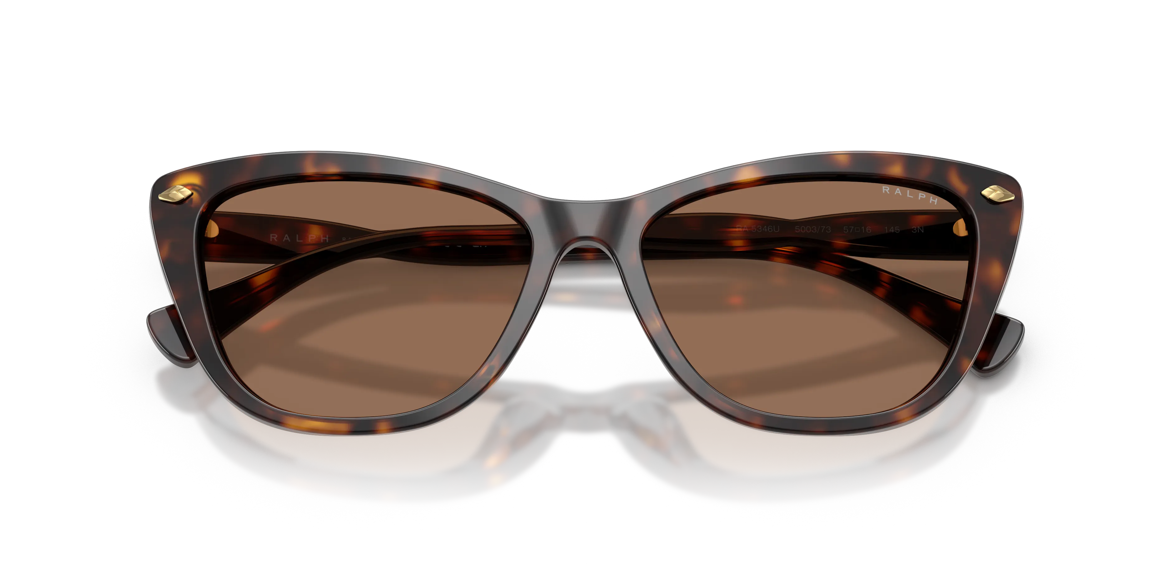 Ralph Lauren RA5346U 500373 Occhiali da sole Acetato Tartaruga Marrone Cat Eye Normale - immagine 2