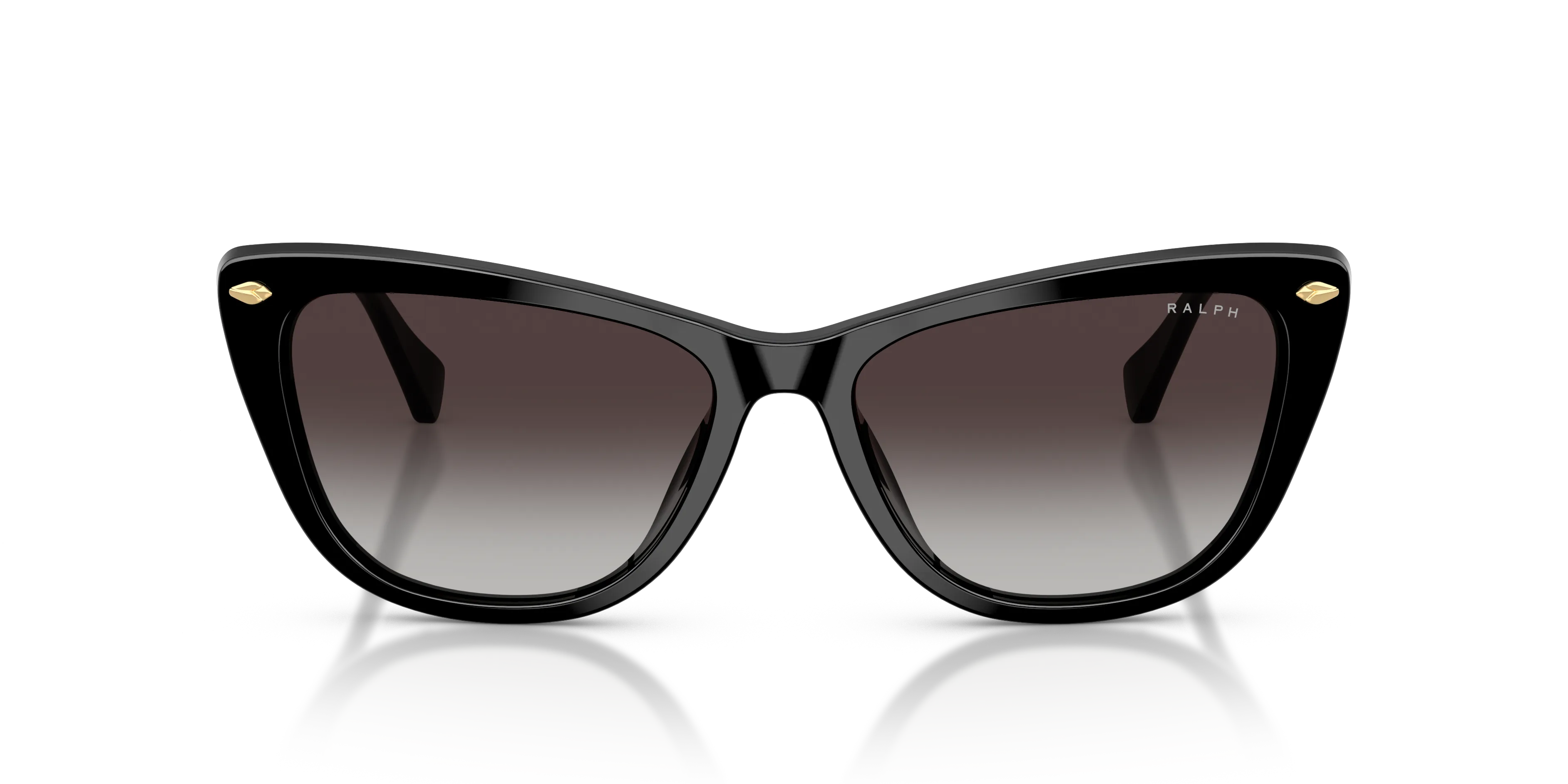 Ralph Lauren RA5346U 50018G Occhiali da sole Acetato Nero Grigio Cat Eye Normale Sfumato - immagine 3