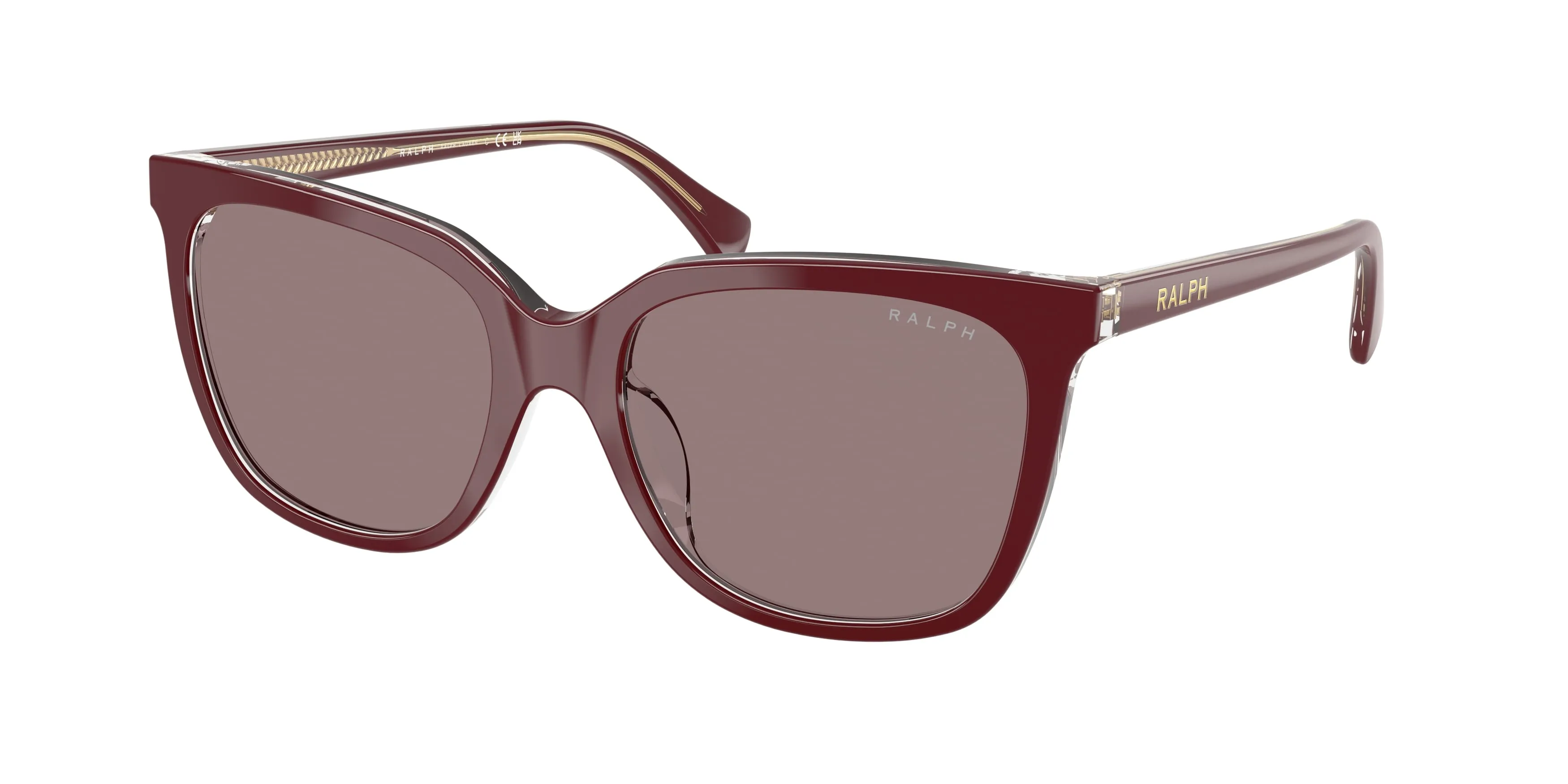Ralph Lauren RA5343U 62997N Occhiali da sole Acetato Rosso Viola Squadrata Normale - immagine 1