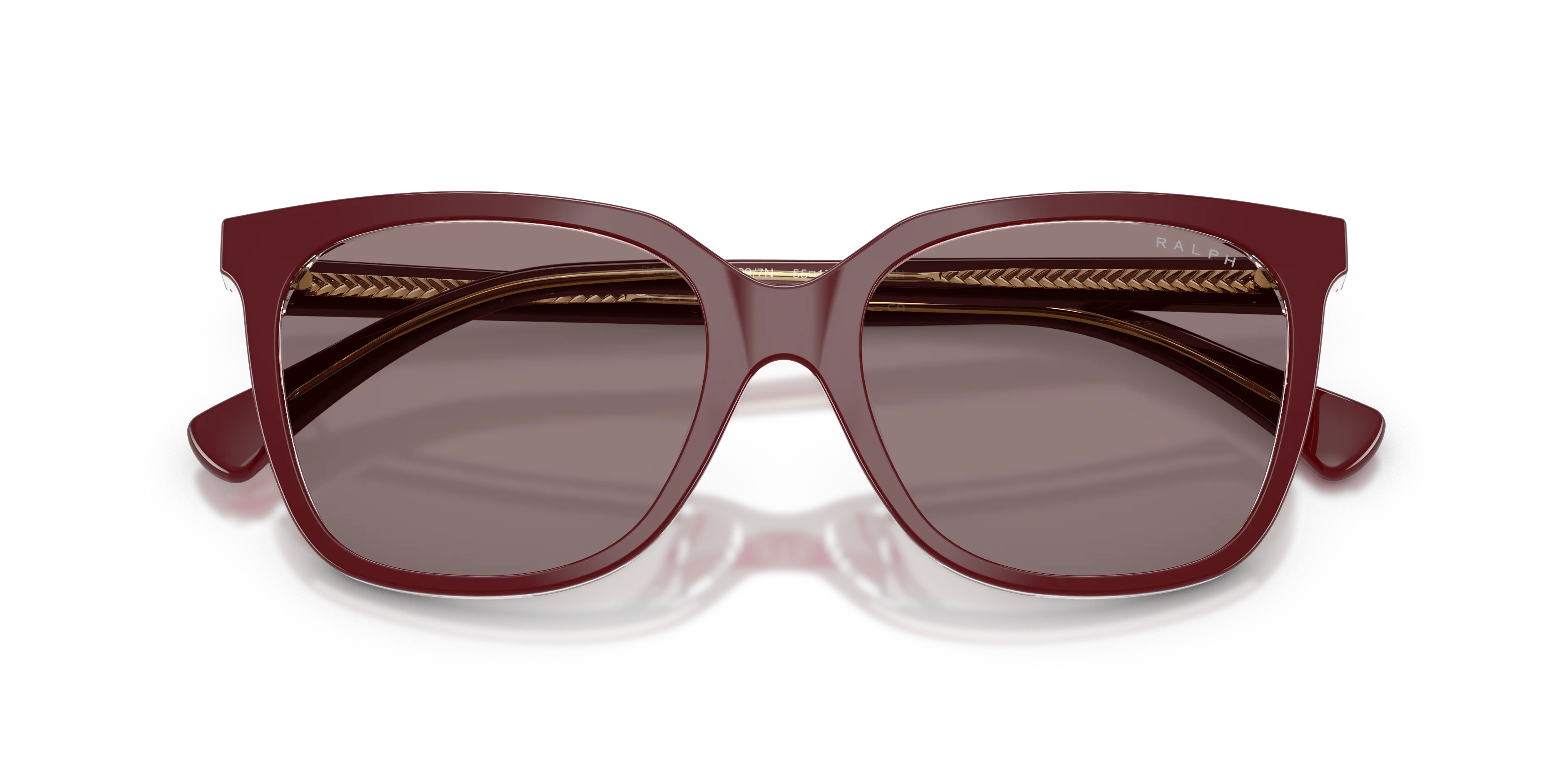 Ralph Lauren RA5343U 62997N Occhiali da sole Acetato Rosso Viola Squadrata Normale - immagine 2