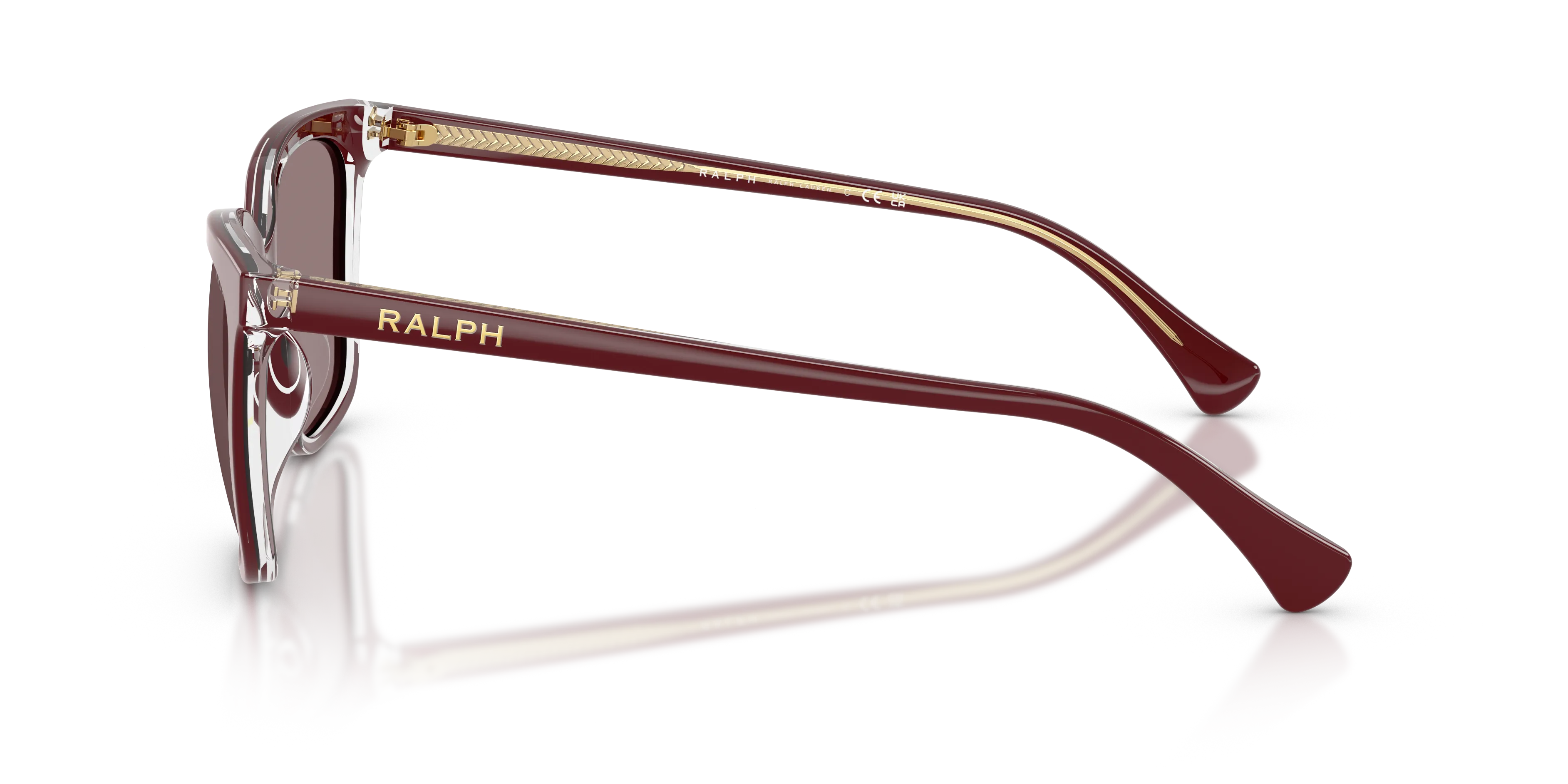 Ralph Lauren RA5343U 62997N Occhiali da sole Acetato Rosso Viola Squadrata Normale - immagine 4