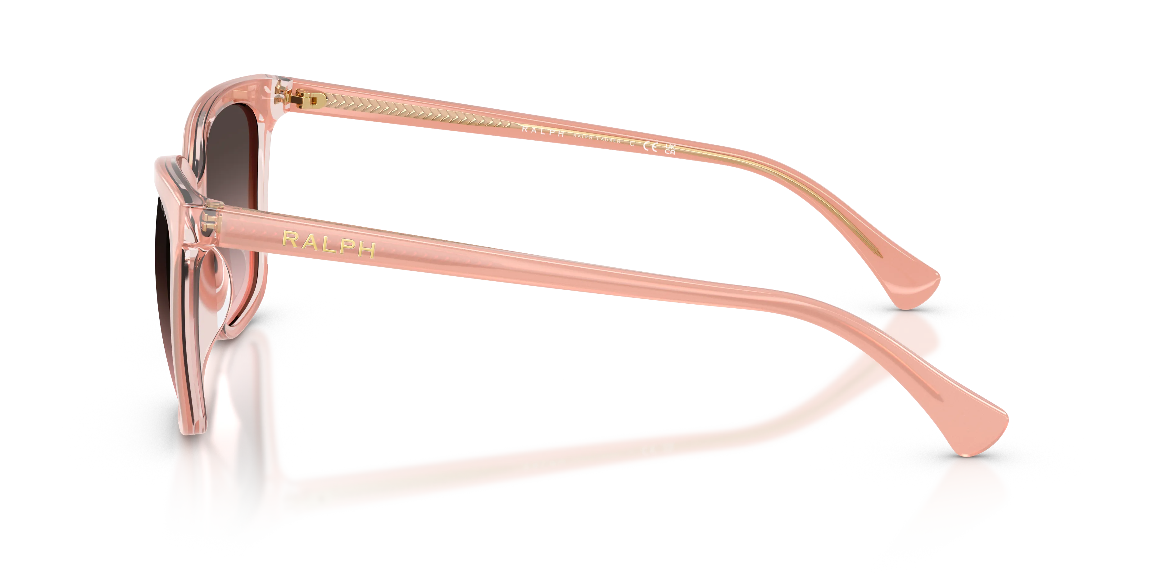 Ralph Lauren RA5343U 629646 Occhiali da sole Acetato Rosa Rosa Squadrata Normale Sfumato - immagine 4