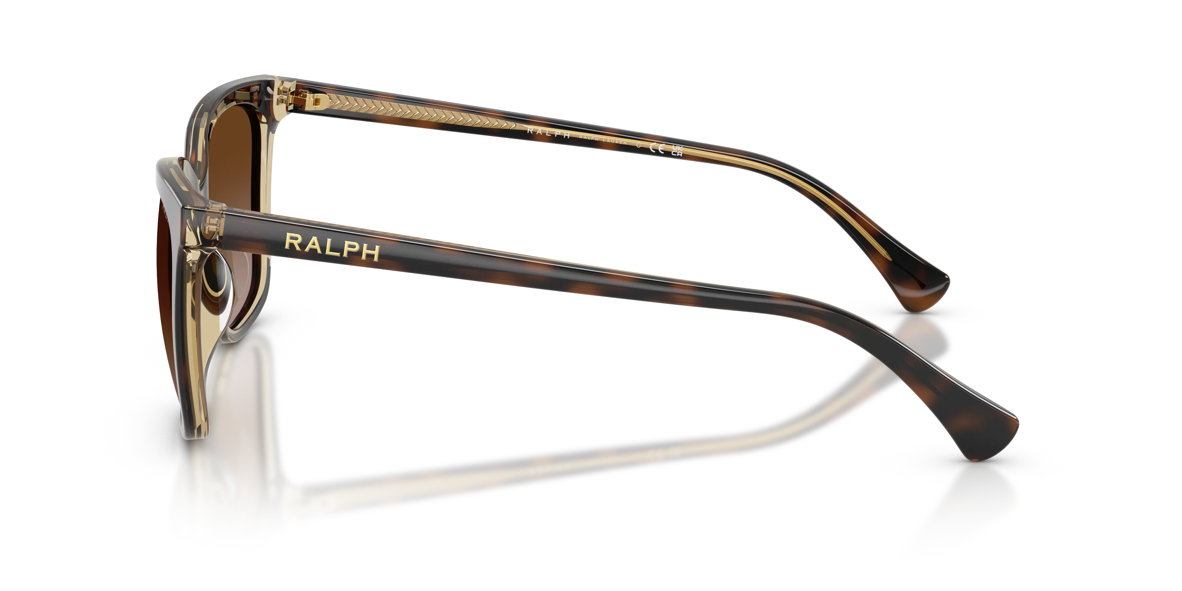 Ralph Lauren RA5343U 629413 Occhiali da sole Acetato Marrone Marrone Squadrata Normale Sfumato - immagine 4