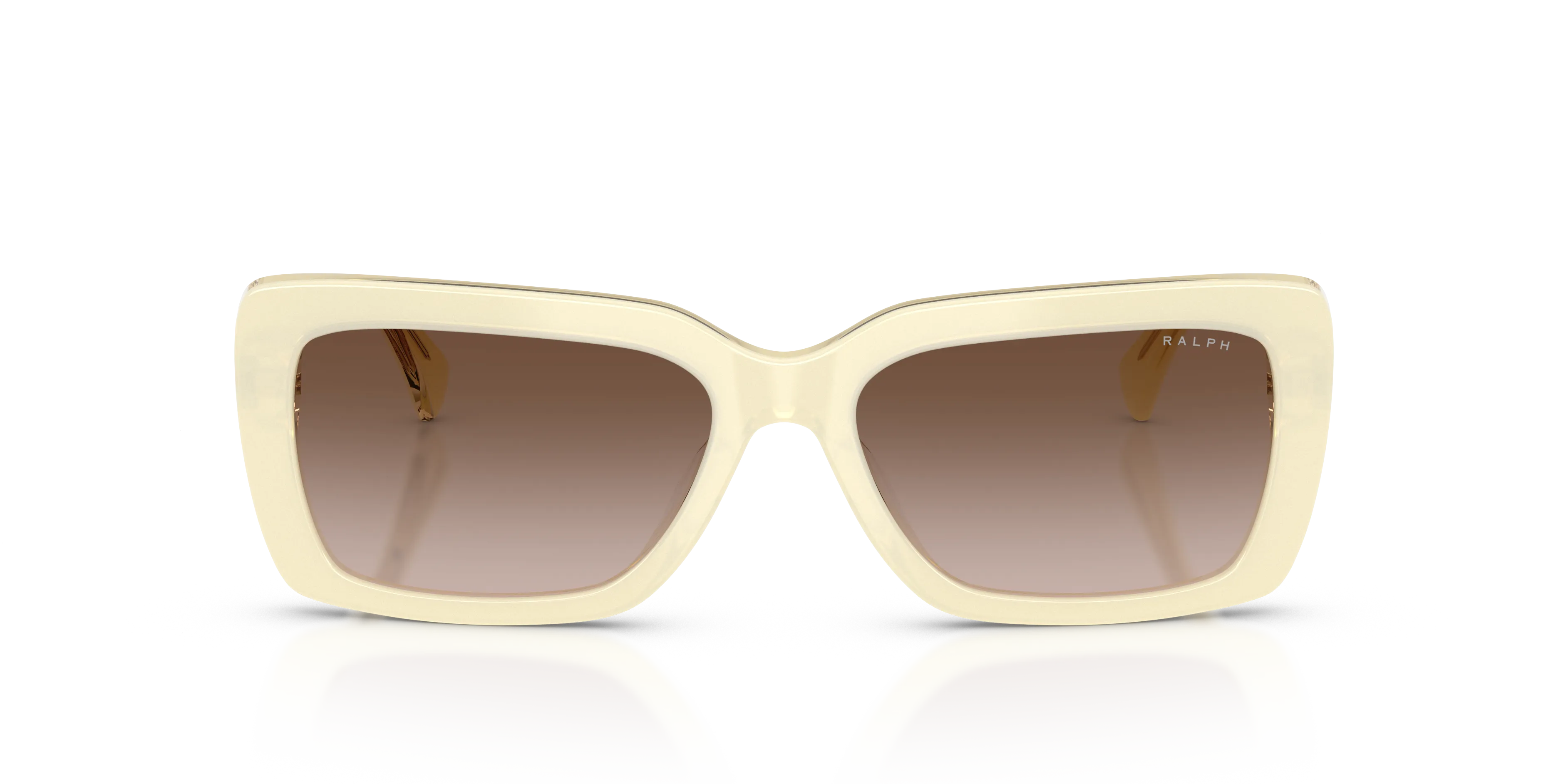 Ralph Lauren RA5342U 630013 Occhiali da sole Acetato Beige Marrone Squadrata Normale Sfumato - immagine 3