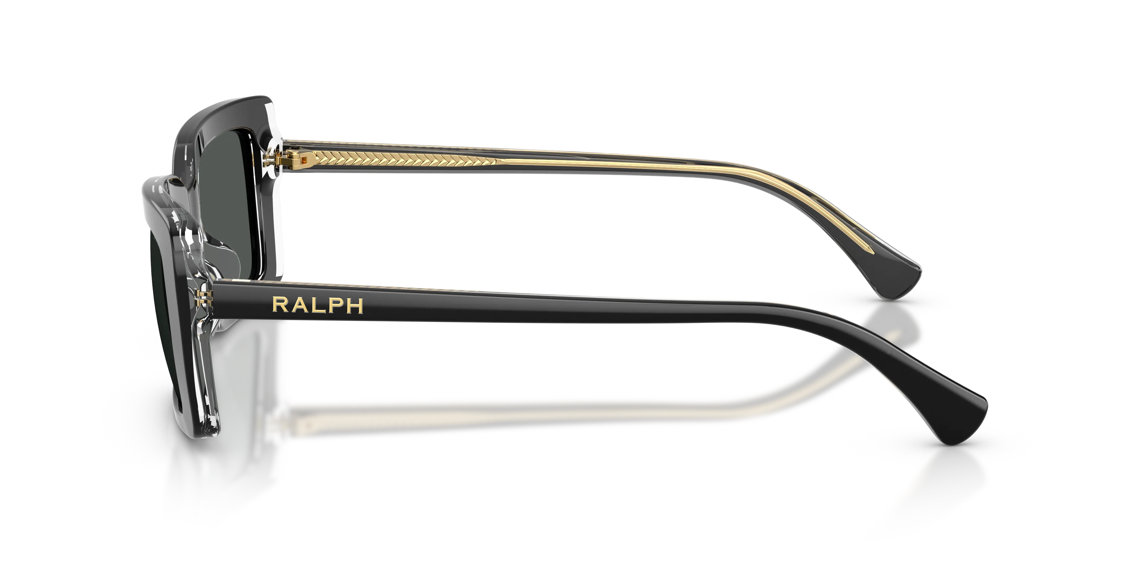 Ralph Lauren RA5342U 629787 Occhiali da sole Acetato Nero Grigio Squadrata Normale - immagine 4