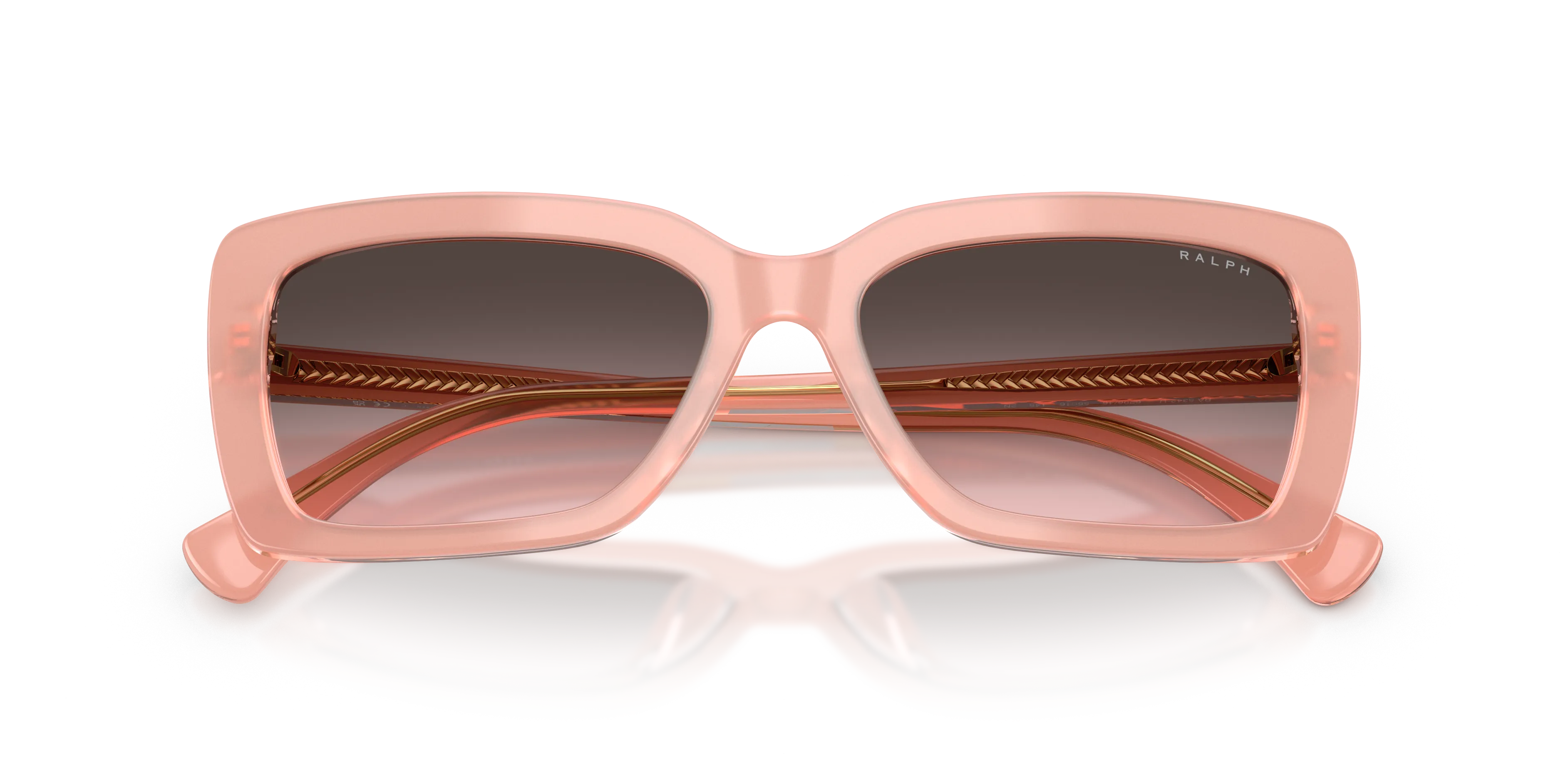 Ralph Lauren RA5342U 629646 Occhiali da sole Acetato Rosa Grigio Squadrata Normale - immagine 2