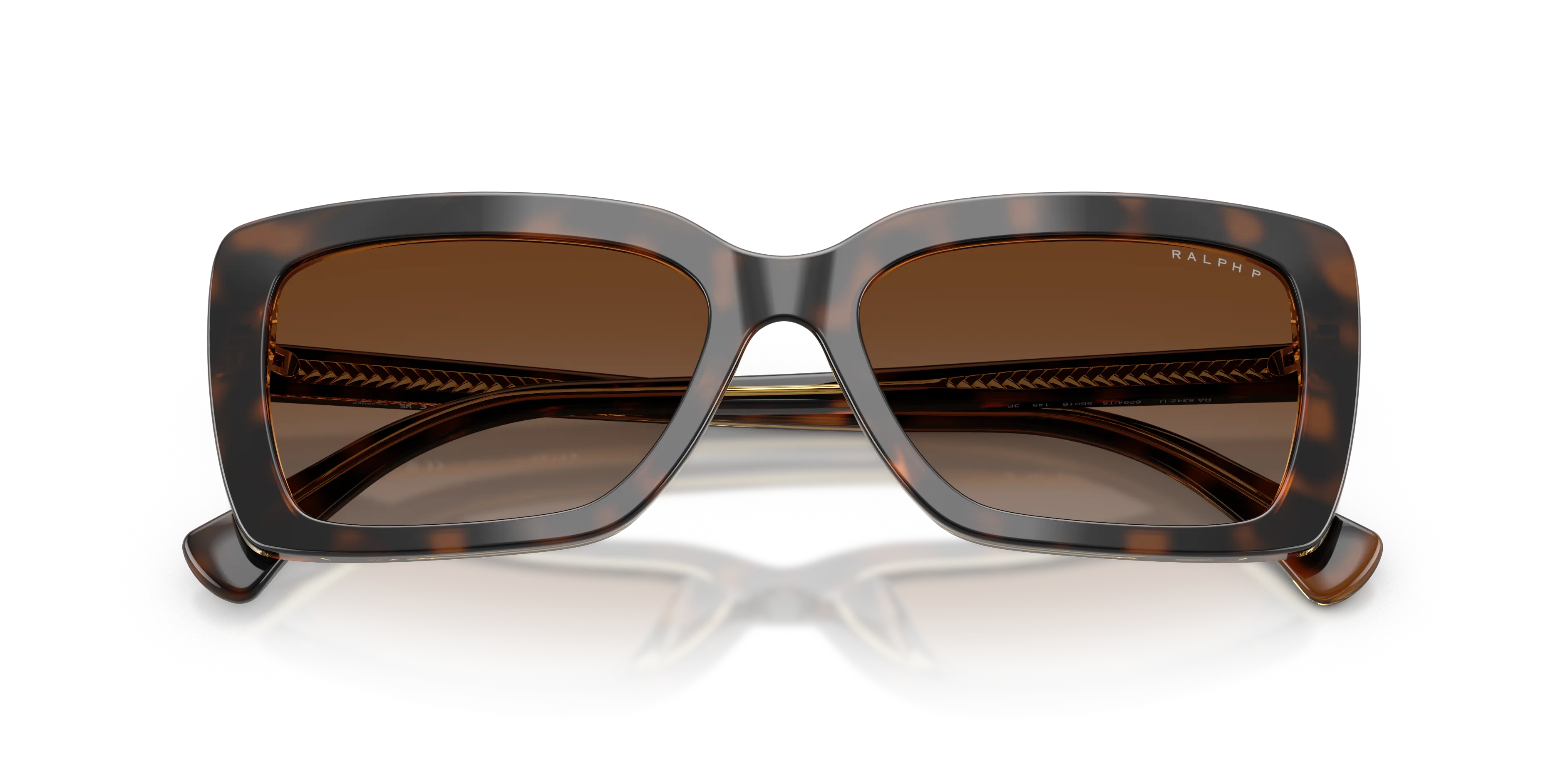 Ralph Lauren RA5342U 6294T5 Occhiali da sole Acetato Tartaruga Marrone Squadrata Polarizzata - immagine 2